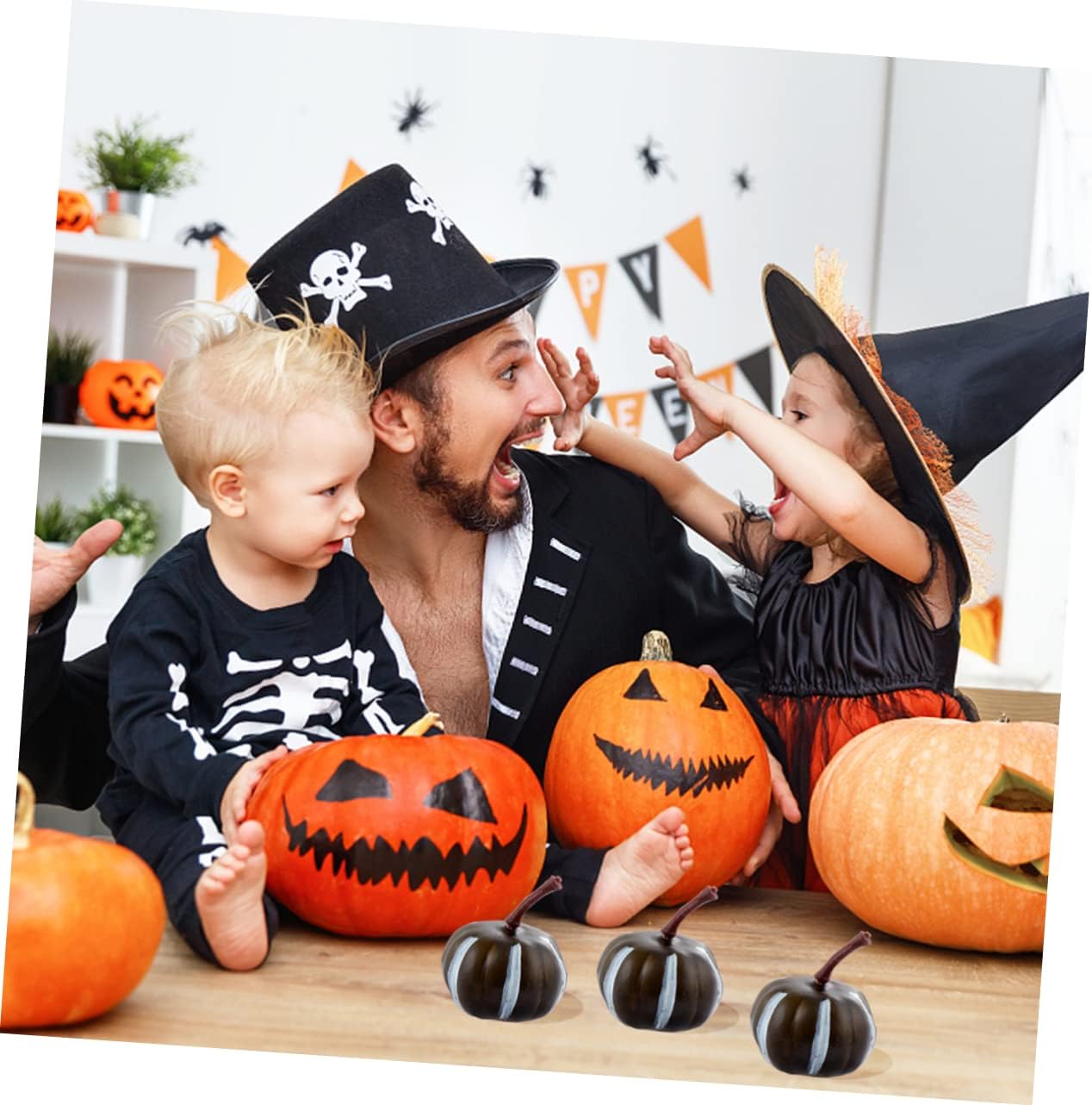 20pcs Artificial Mini Pumpkins Halloween Decoration