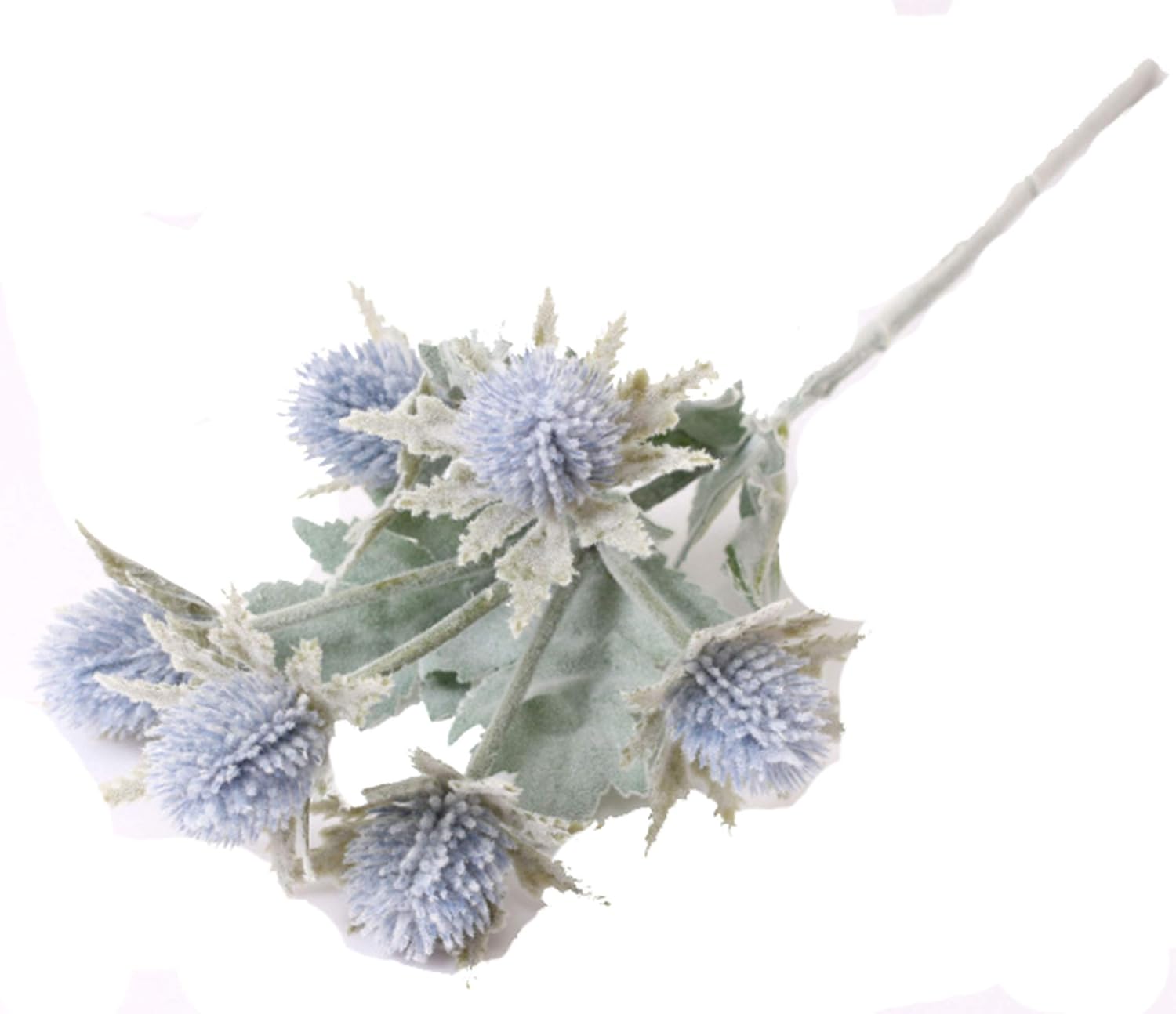 3 Pack Artificial Thistle Flowers Blue Eryngiums Floral Arrangement