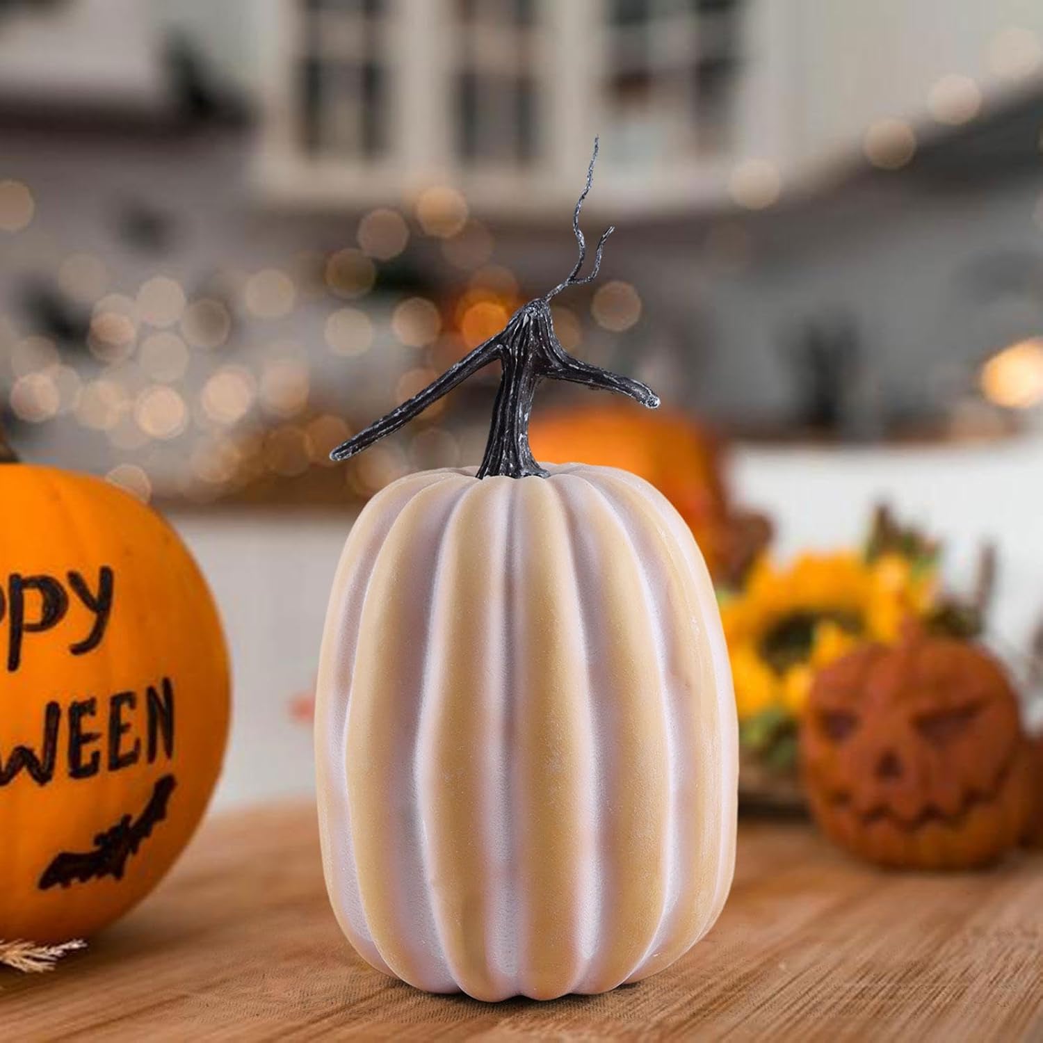 Realistic Artificial Pumpkin for Halloween Decor