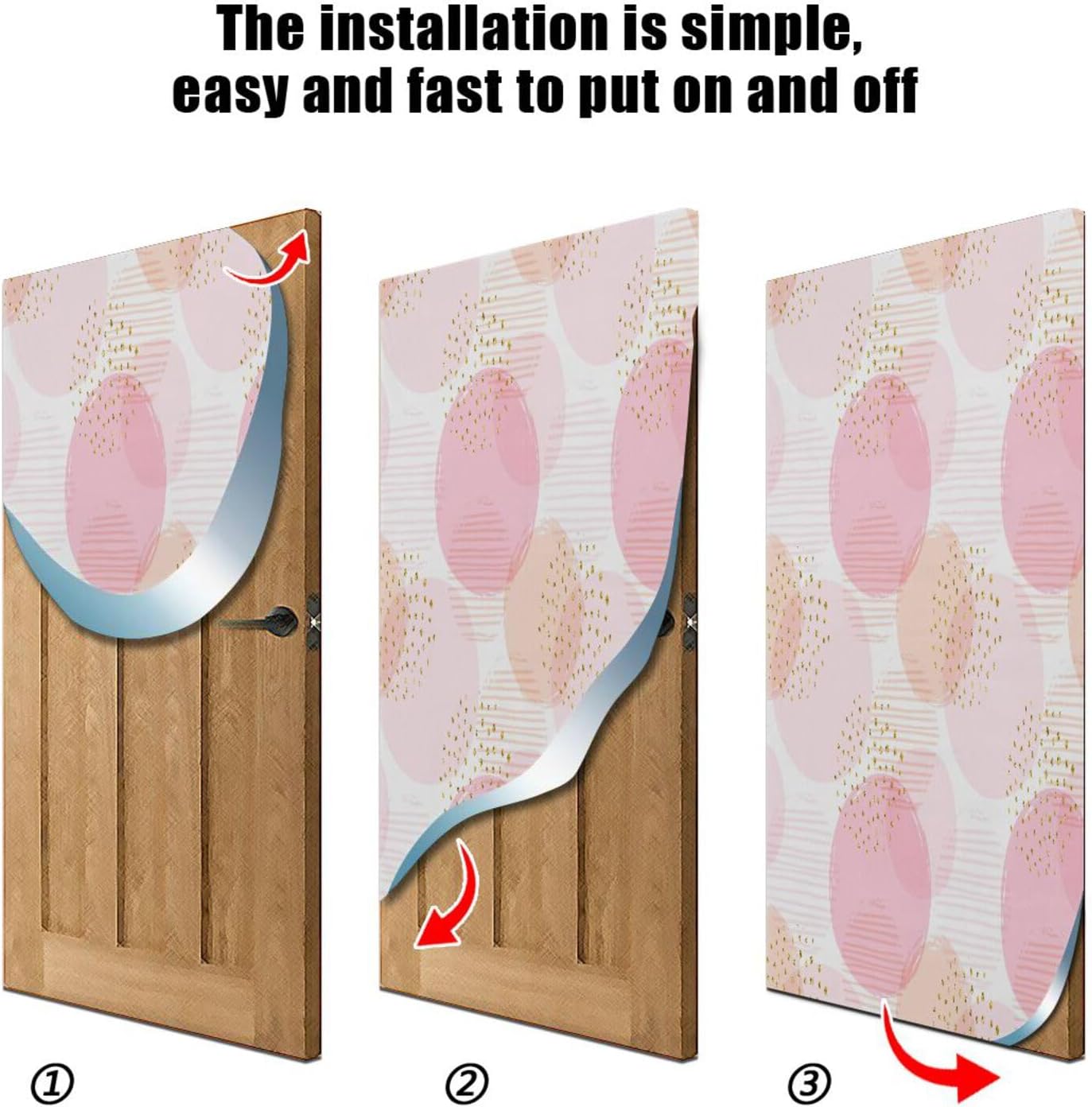 Susiyo Modern Abstract Halloween Door Cover 32x79 in