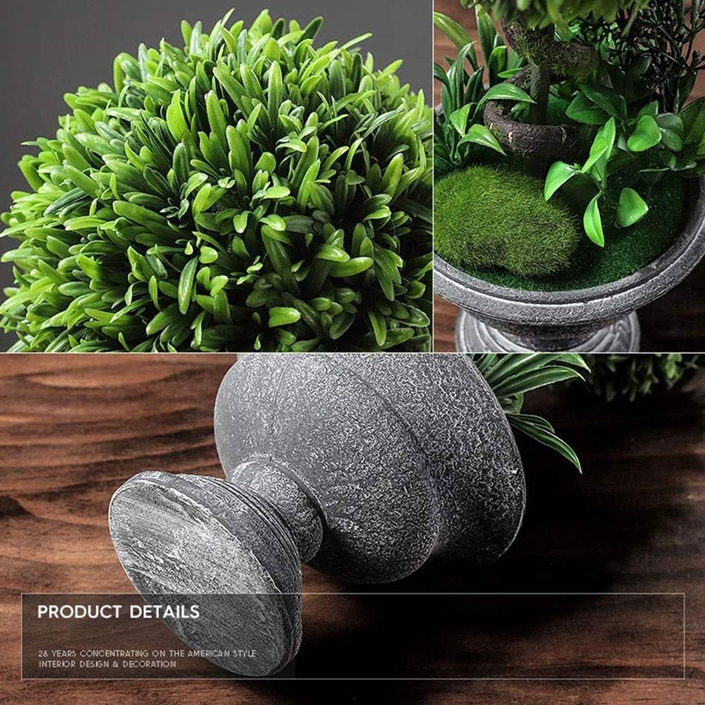 Artificial Bonsai Tree with Decorative Pot for Home Office