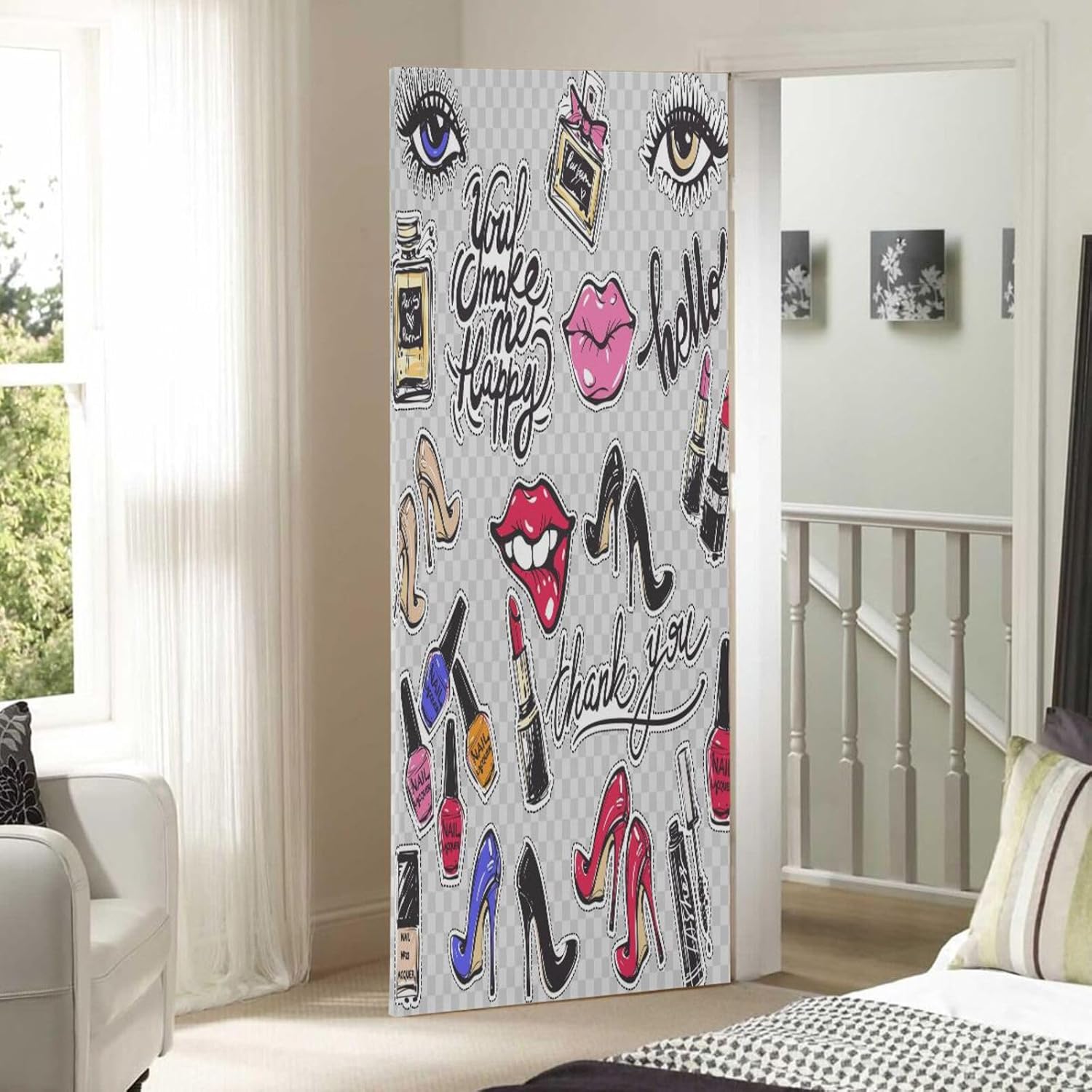 Susiyo Halloween Door Cover with Stretch Fabric
