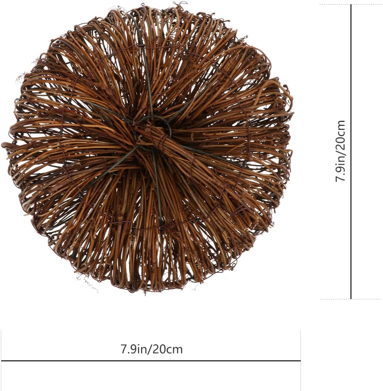 MAGICLULU Artificial Rattan Pumpkin for Halloween Thanksgiving