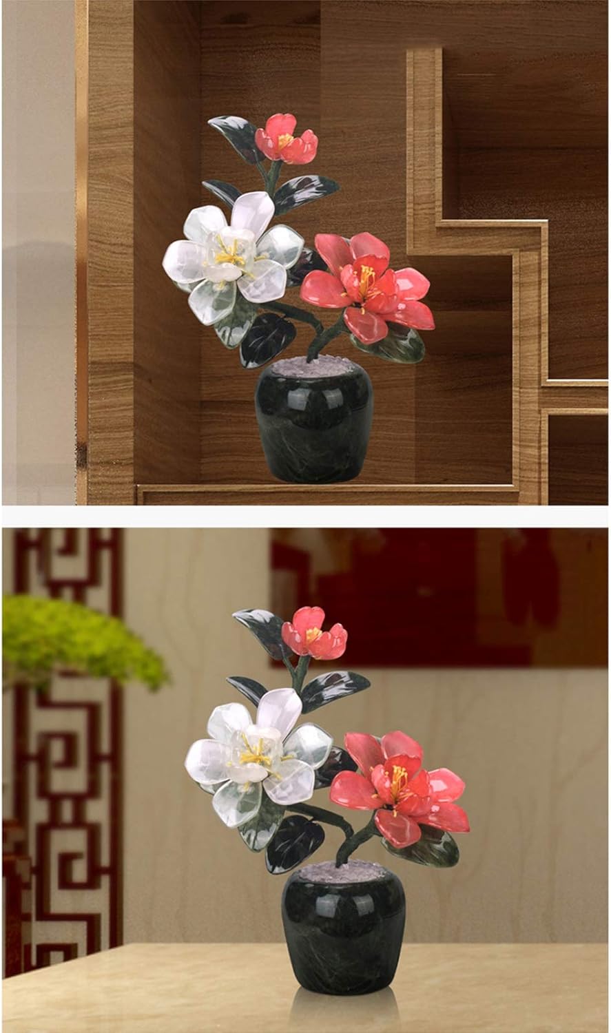 Artificial Peony Bonsai Tree Indoor Decoration