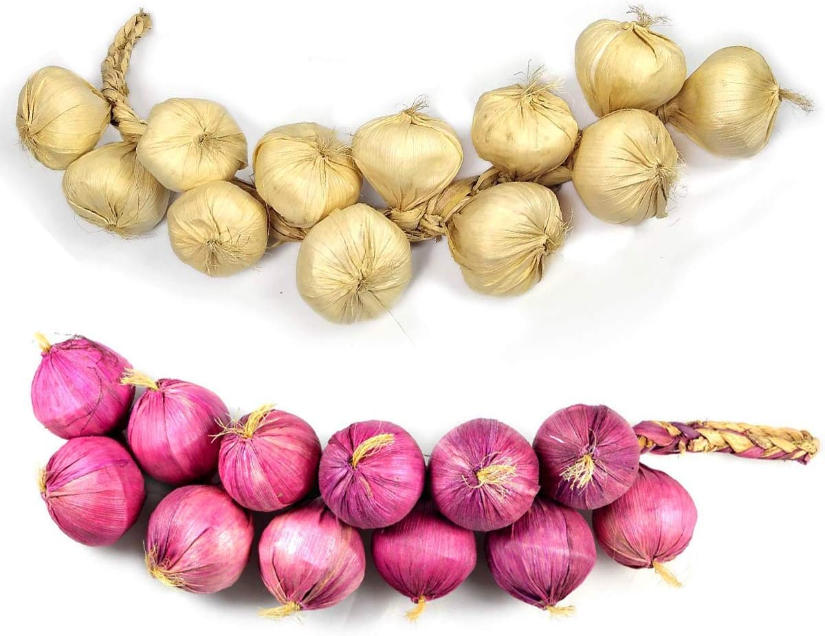Artificial Onion and Garlic Foam Vegetables Set