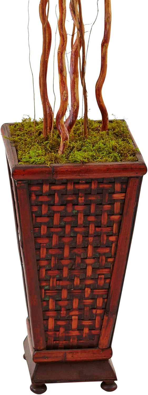 Nearly Natural 5ft Hibiscus Artificial Tree with Planter