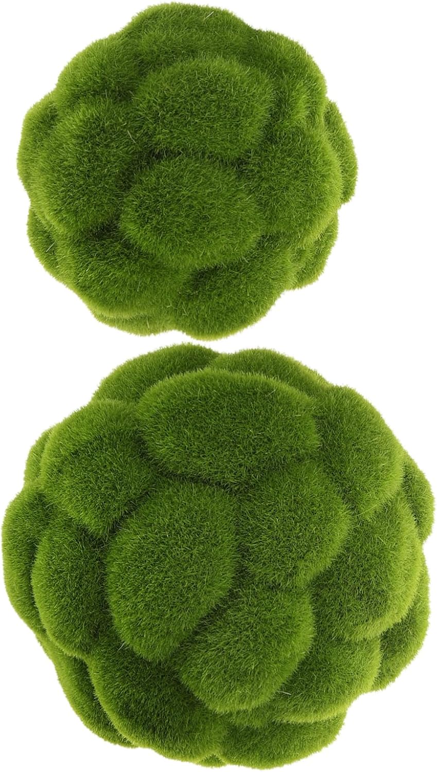 2pcs Artificial Topiary Moss Balls Decorative Garden Sphere