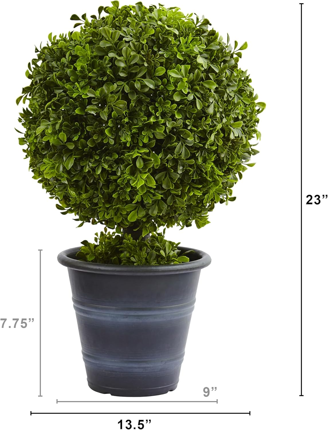 Nearly Natural 23in Boxwood Ball Topiary
