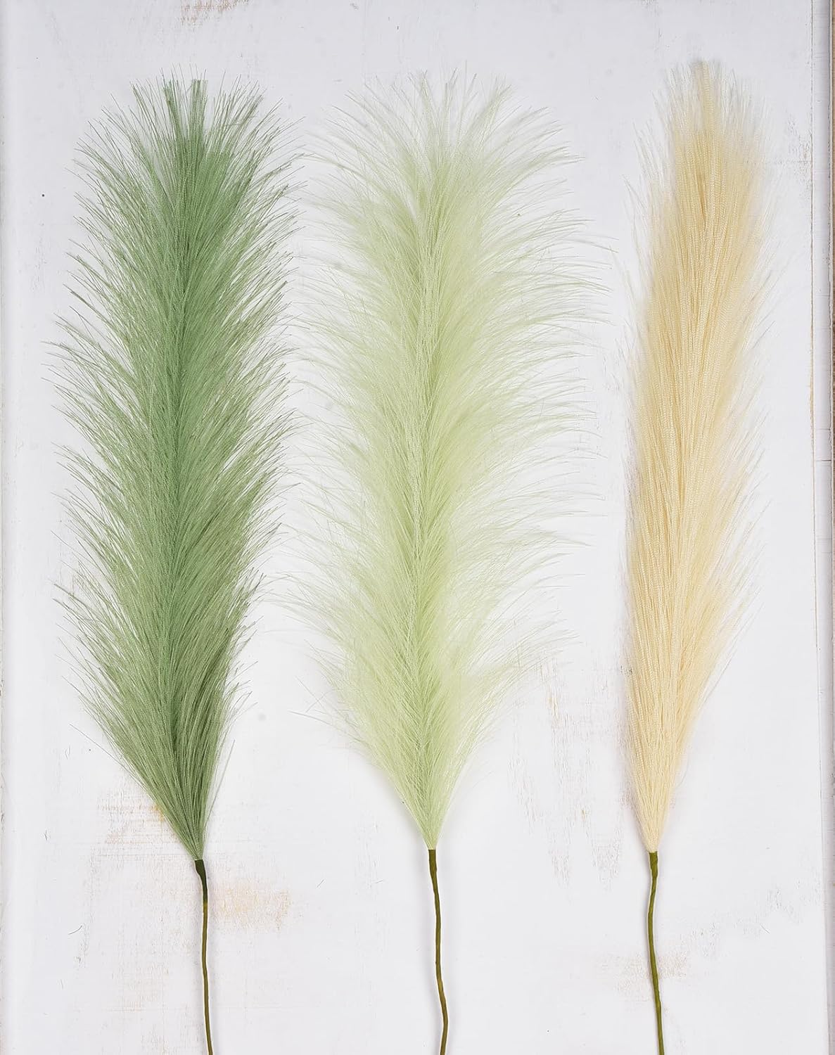 LSKYTOP Green Pampas Grass Decor 23Inch 12pcs Artificial Bouquets