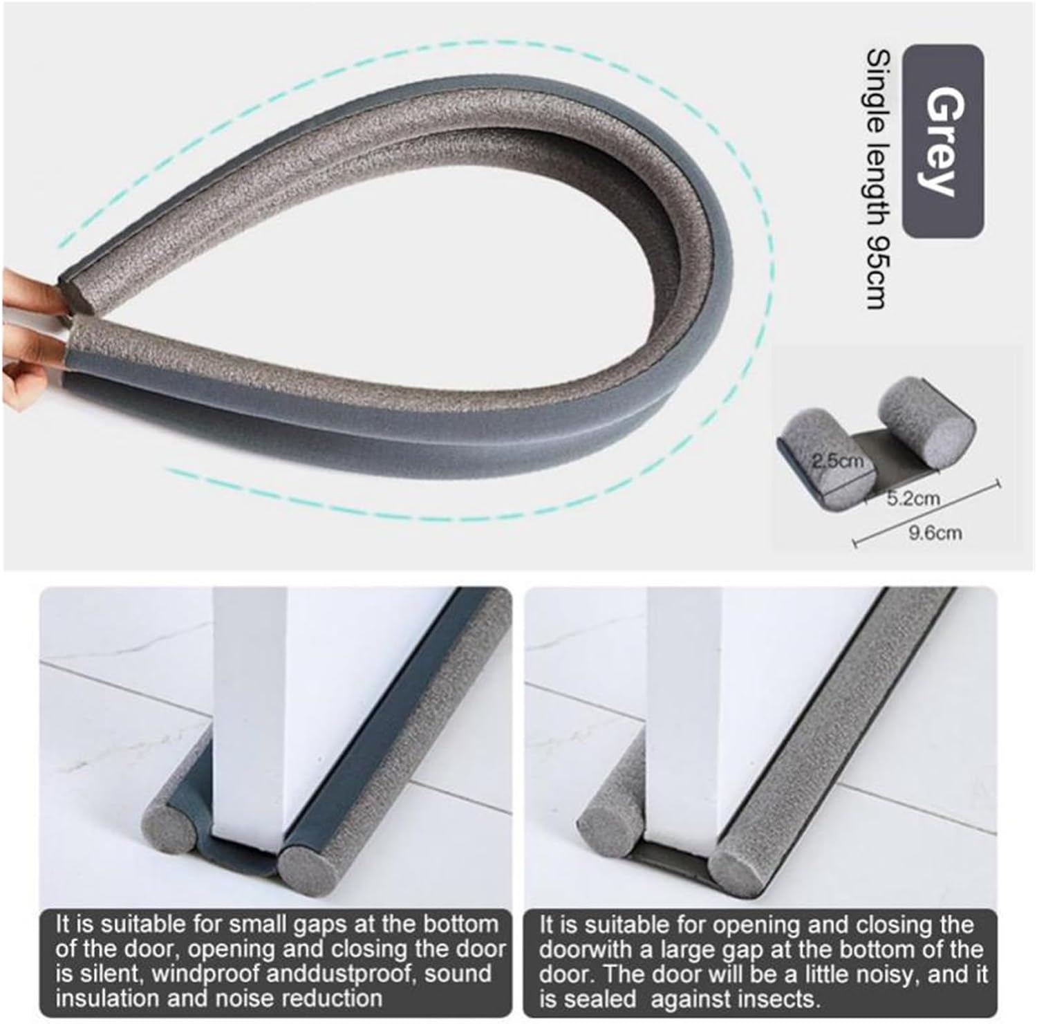 Jinghong Draft Stopper Door Bottom Guard Weatherstrip
