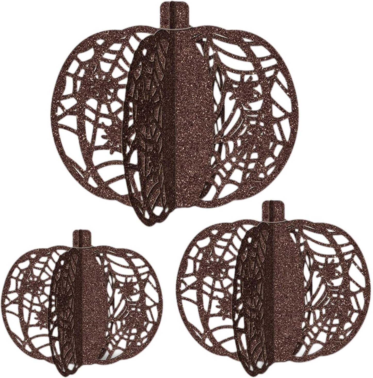 3 Pcs Artificial Pumpkins Decorations for Halloween and Thanksgiving