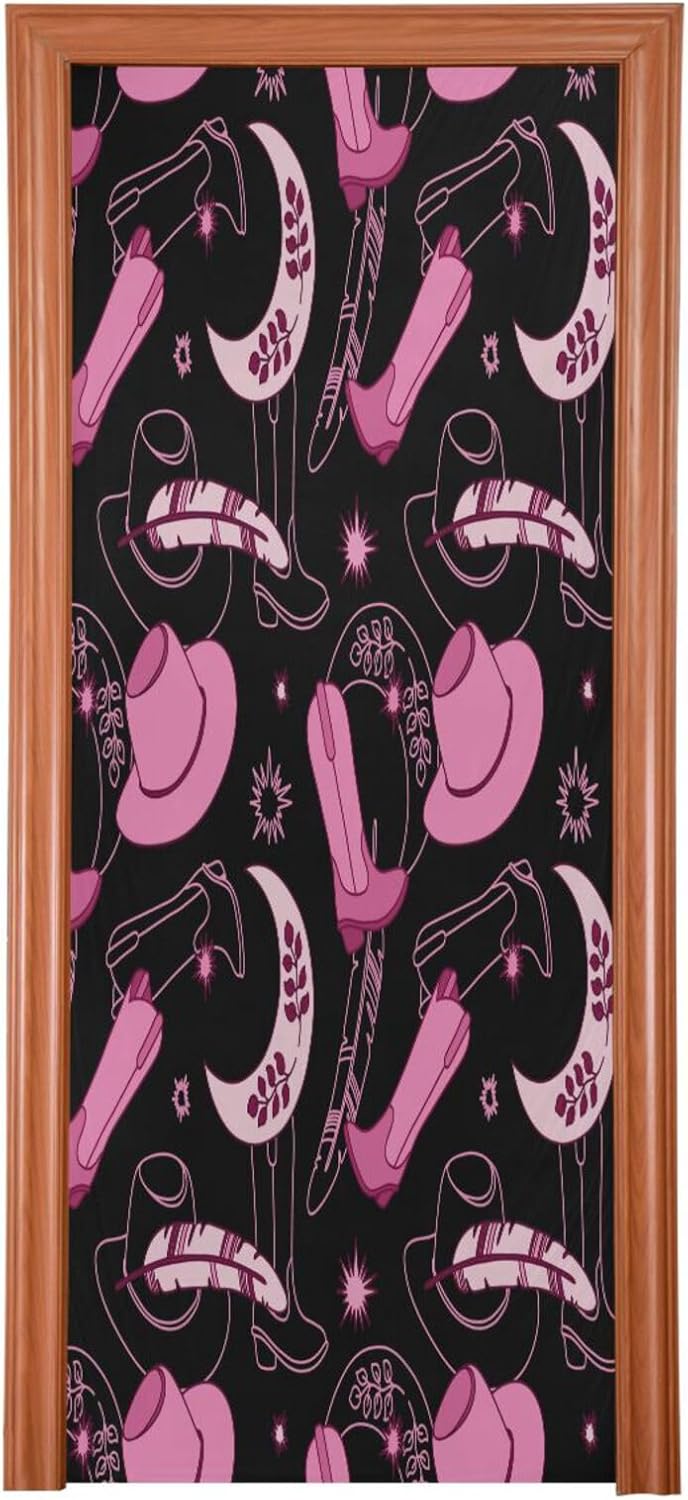 Susiyo Retro Halloween Door Cover 32x79 in