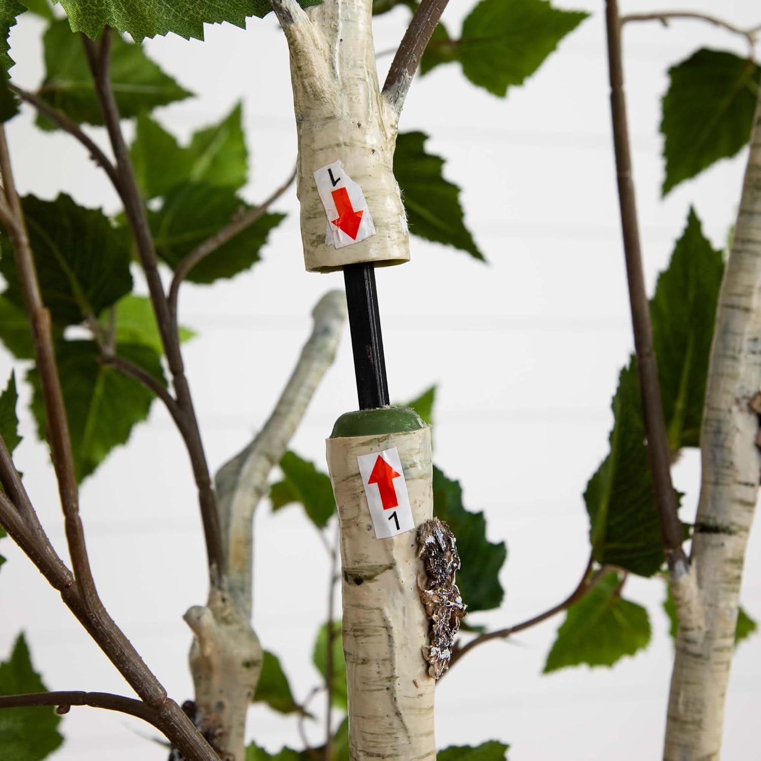 Nearly Natural 6ft Artificial Birch Tree with Real Touch Leaves