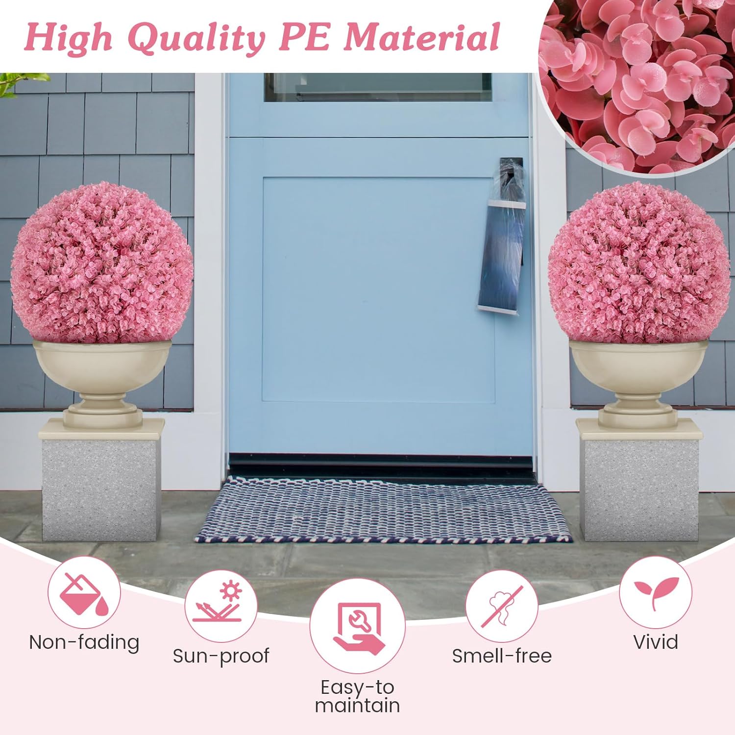 Goplus 175 Inch Artificial Topiary Balls Set of 2