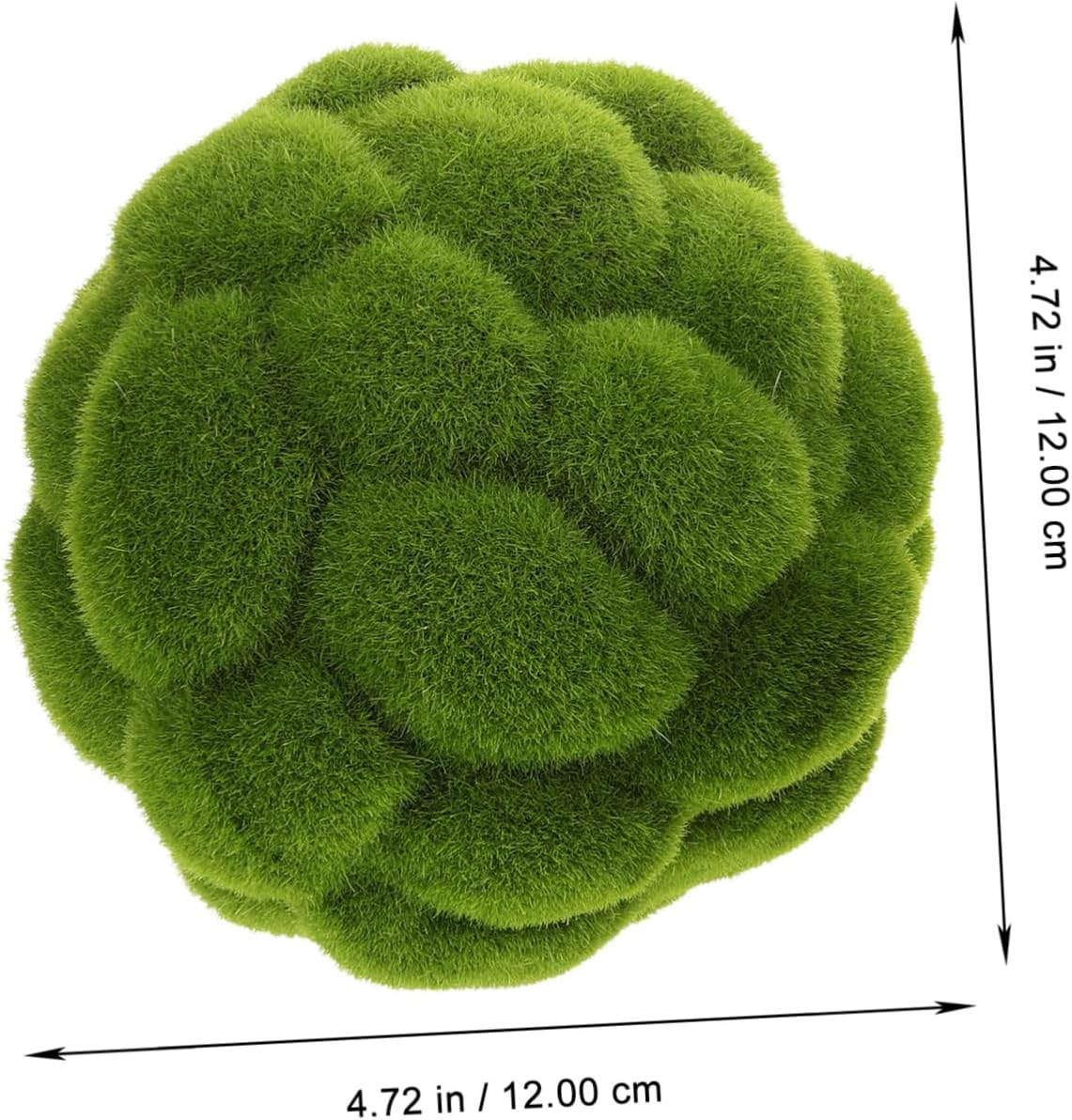 2pcs Artificial Topiary Moss Balls Decorative Garden Sphere