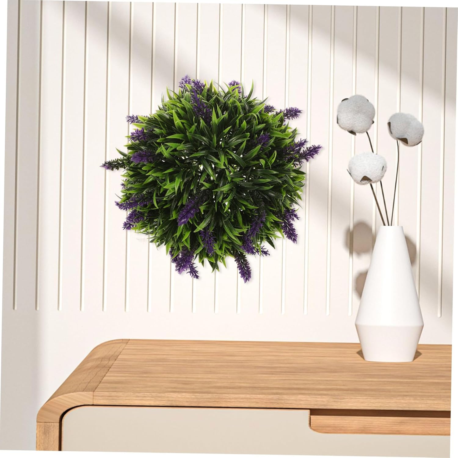 Wakauto Artificial Lavender Topiary Decor Ball