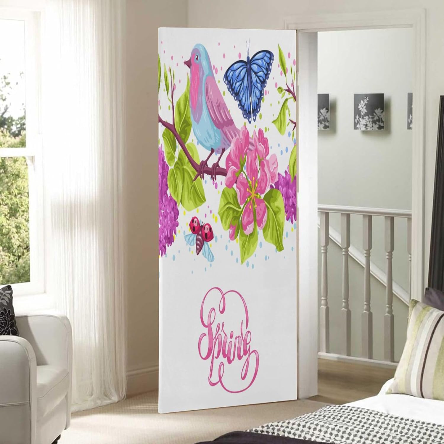 Susiyo Robin Birdie Butterfly Halloween Door Cover