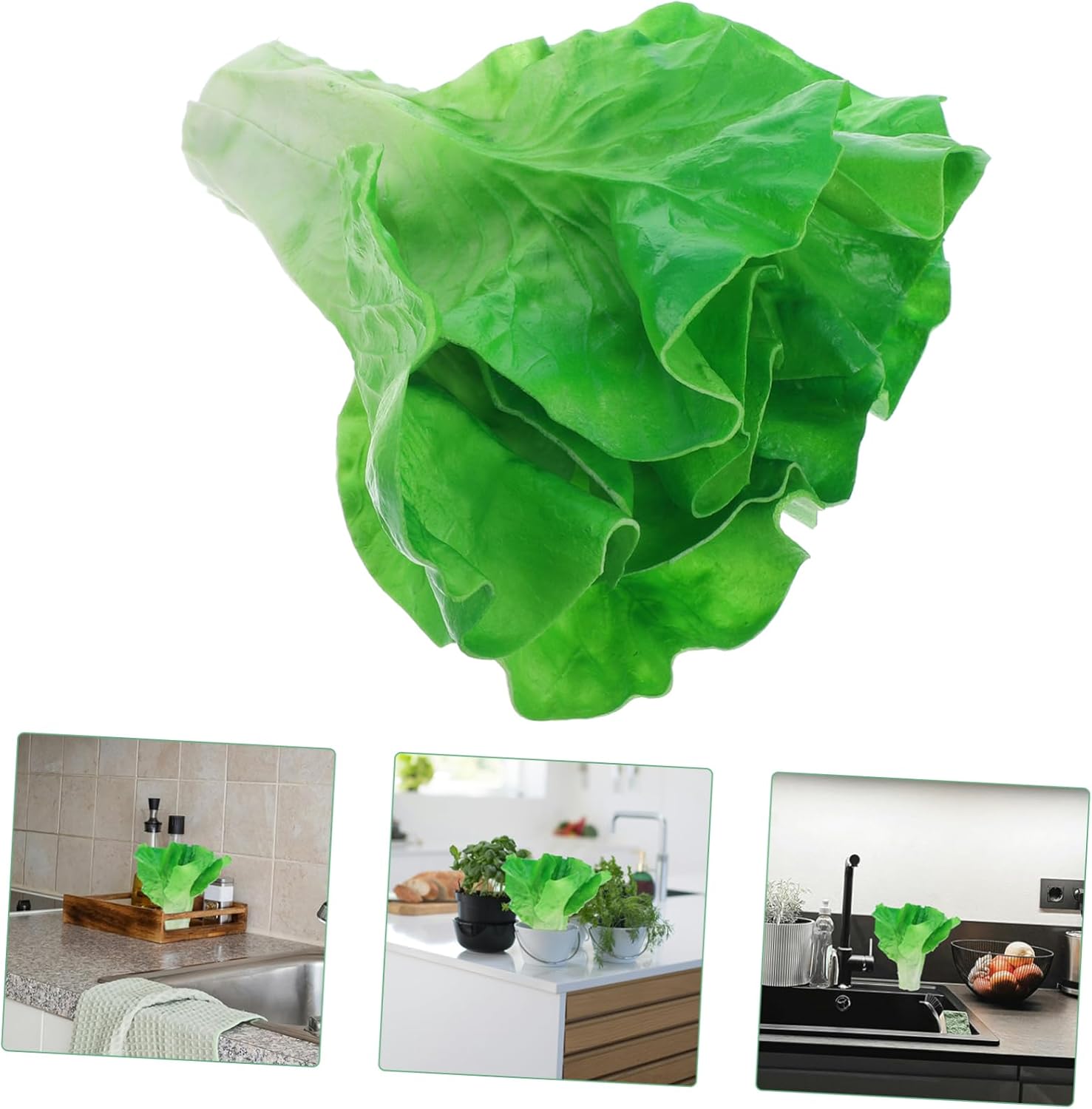 Luxshiny Realistic Lettuce Artificial Vegetable Decor No Maintenance