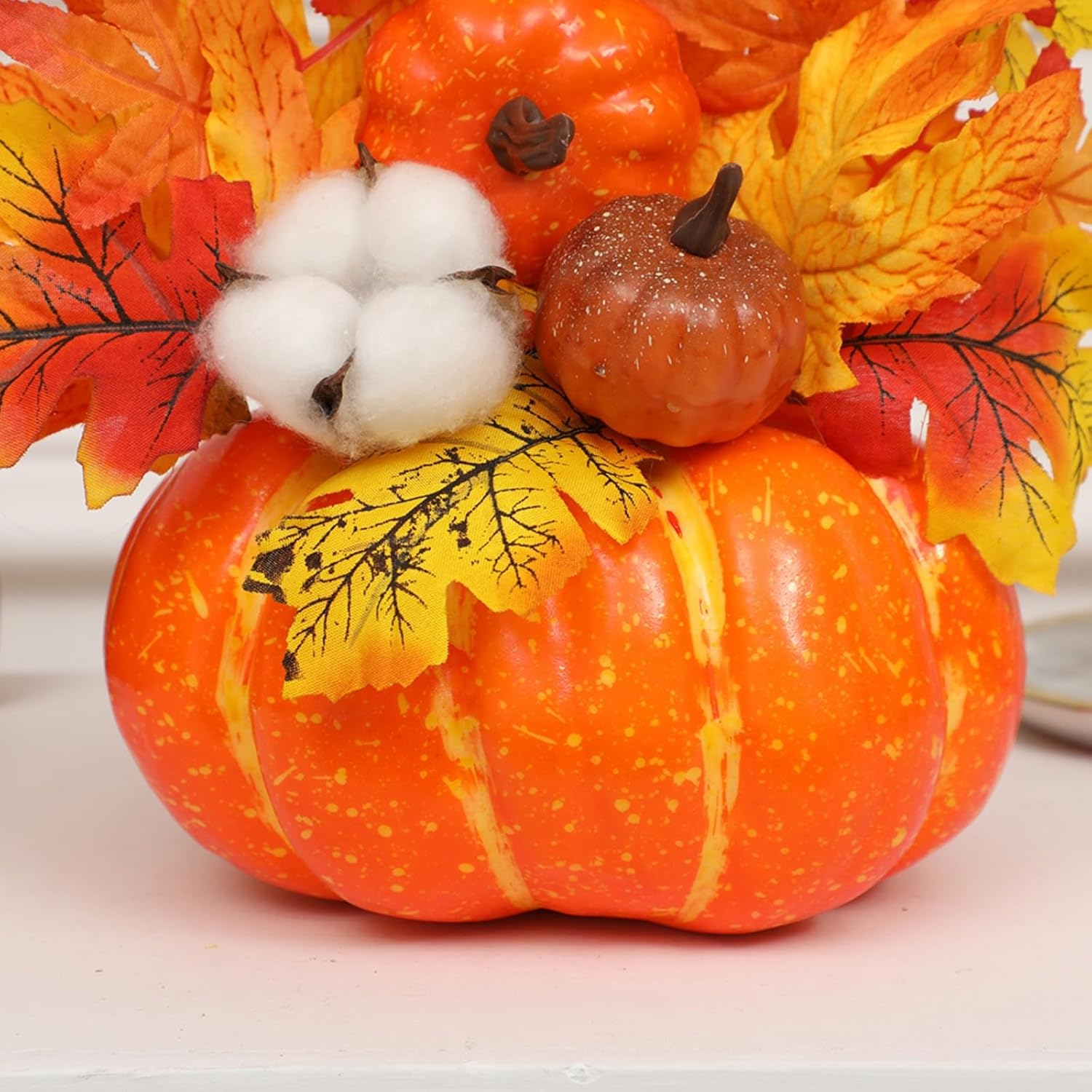 Ochine 12 Inch Artificial Pumpkin Fall Decor for Home