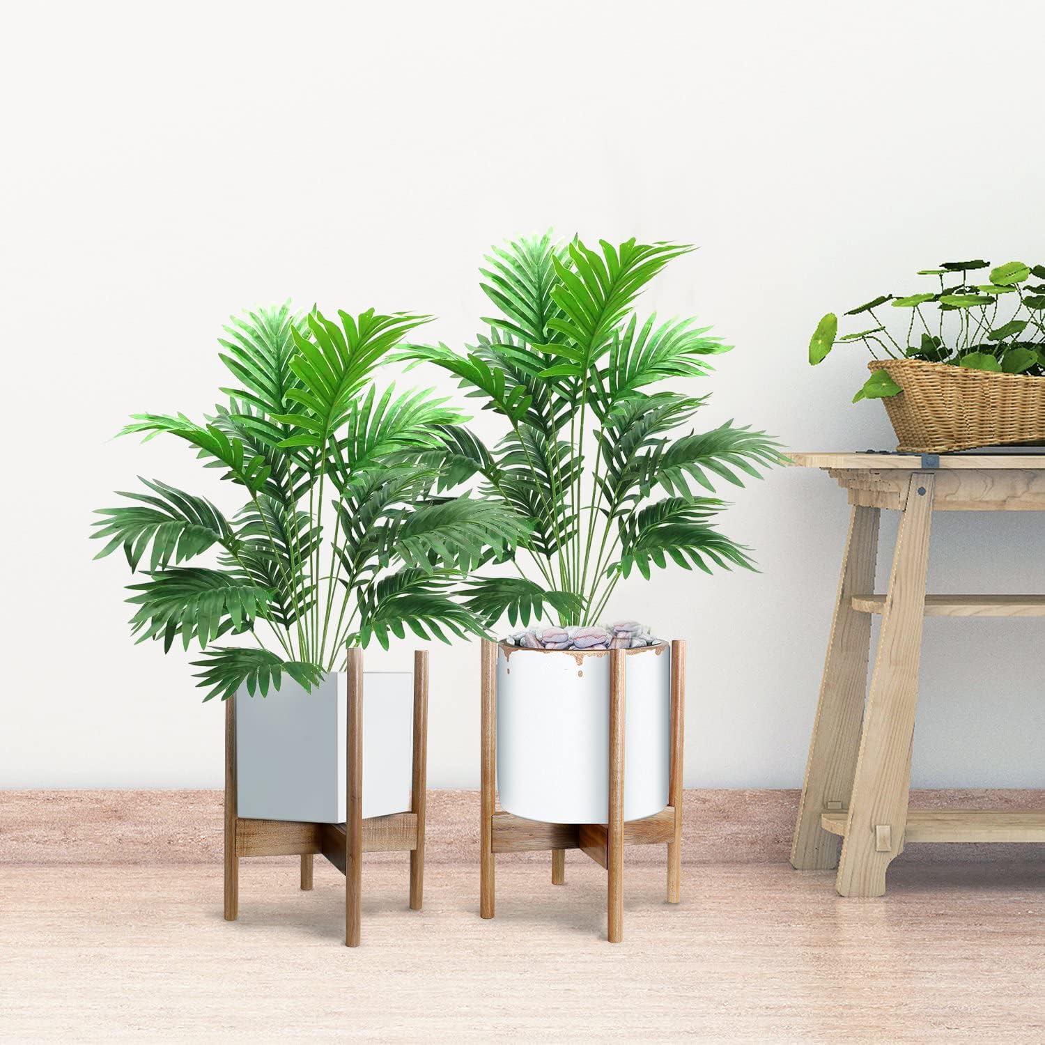 Beebel 30 Artificial Palm Leaves Greenery Bush