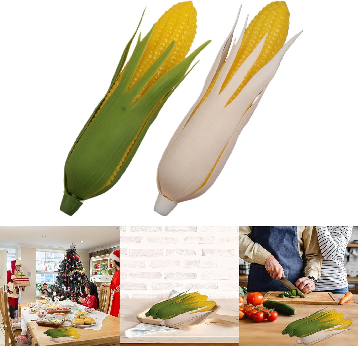 6Pcs Artificial Corn for Thanksgiving Display and Photo Props