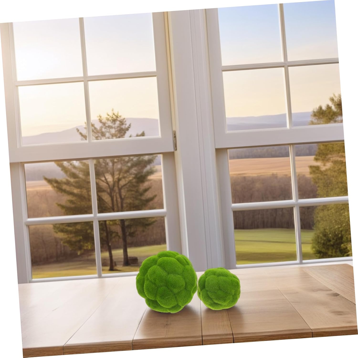 Cabilock 2Pcs Artificial Topiary Balls for Decor Centerpieces