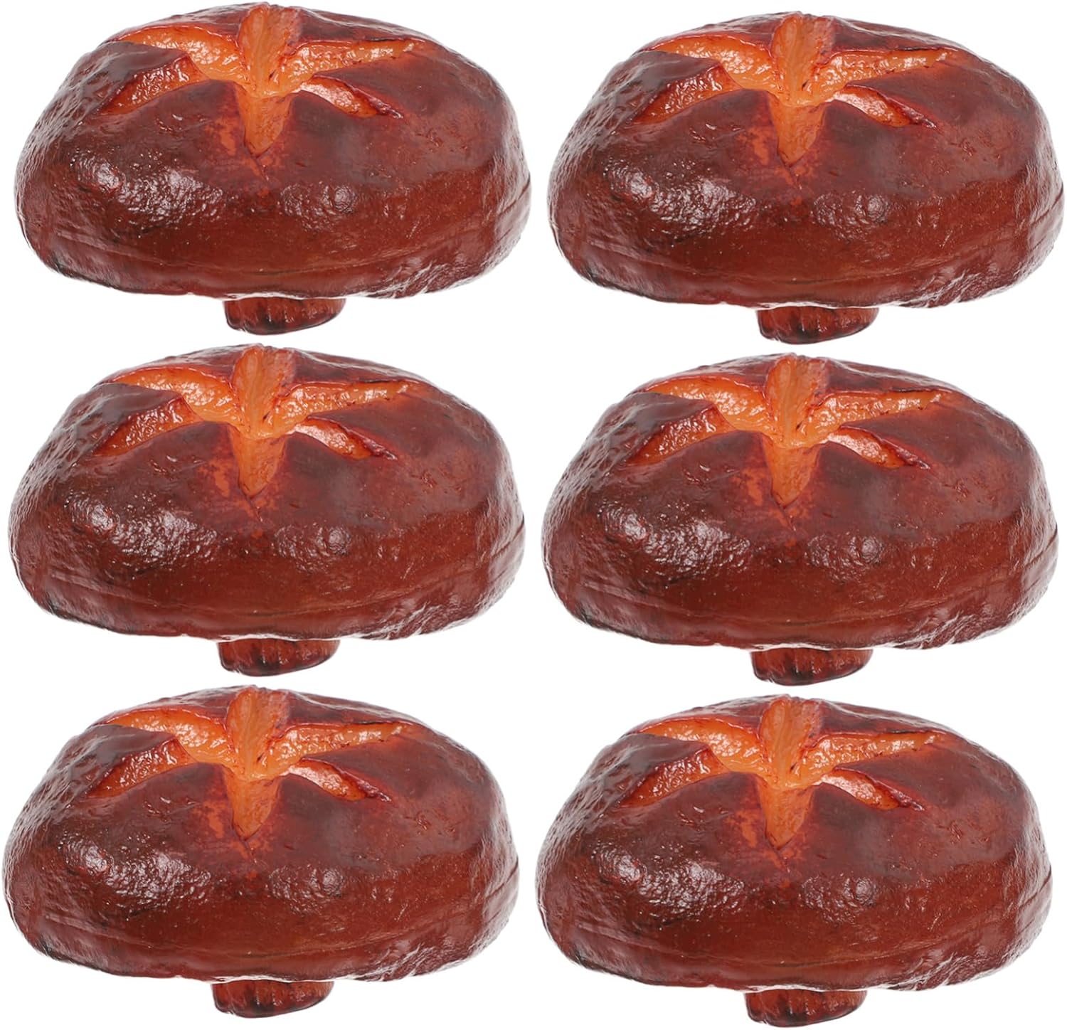 Magiclulu 6pcs Luminous Mushroom Outdoor Decor PVC Fake Vegetables