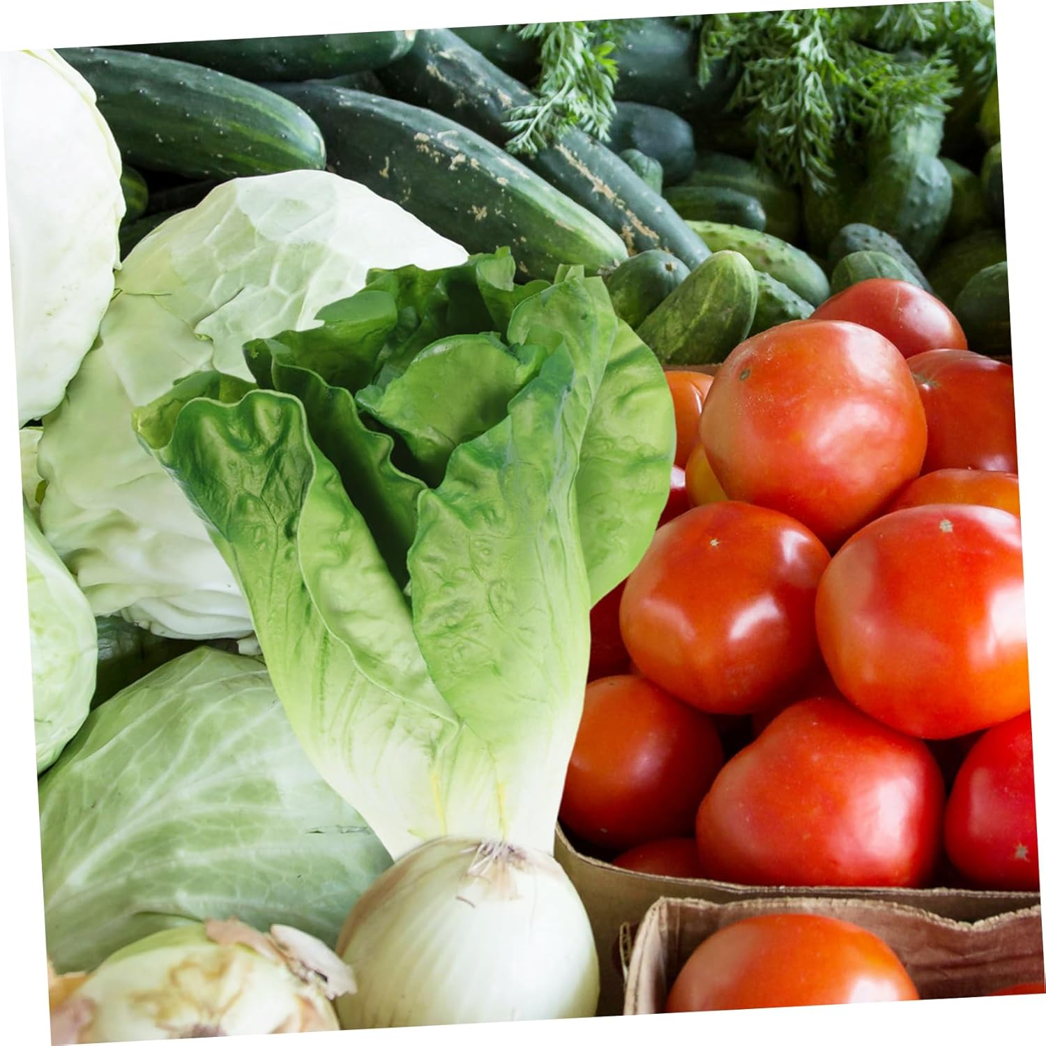 STOBAZA Realistic Artificial Lettuce Decor