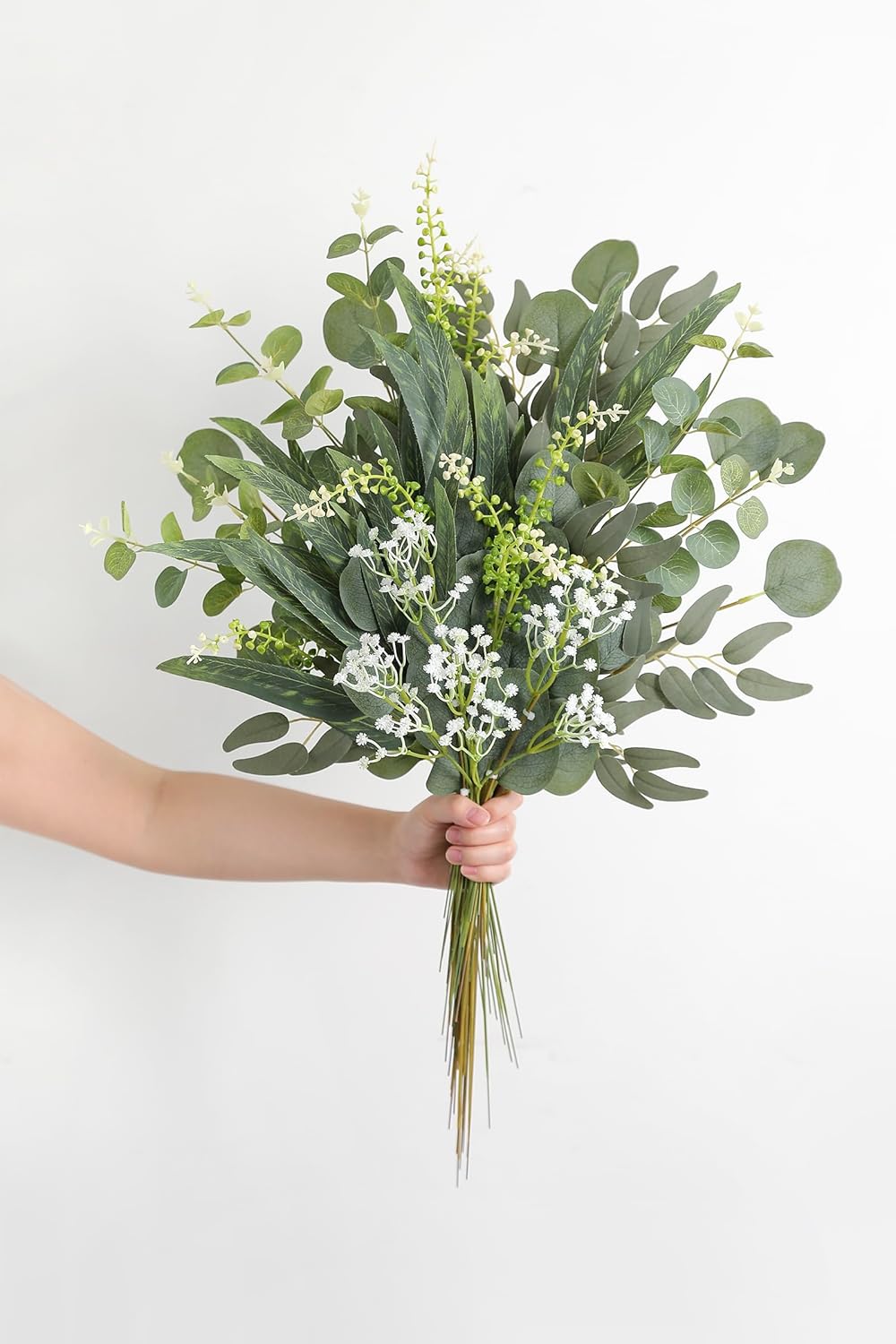 YYHUAWU Artificial Greenery Stems Box Set 86pcs with 6 Kinds