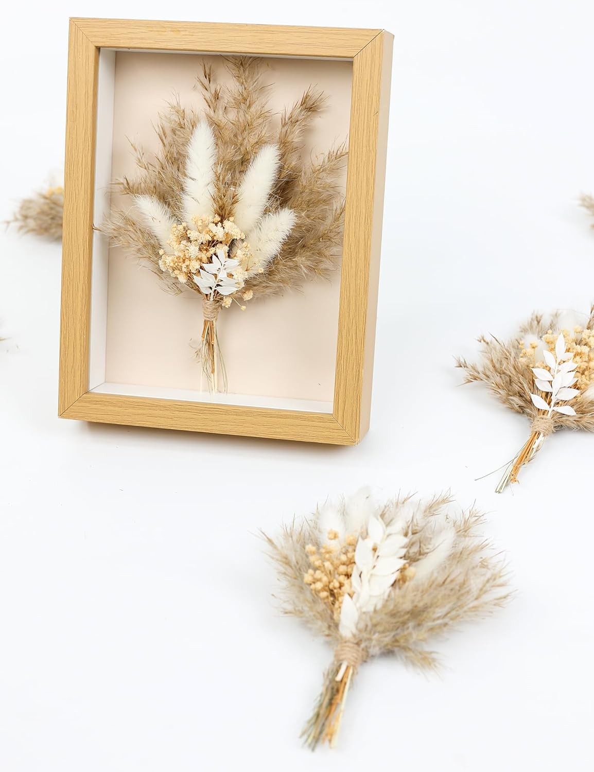 Mini Dried Flower Bouquet Set of 6 Boho Decor