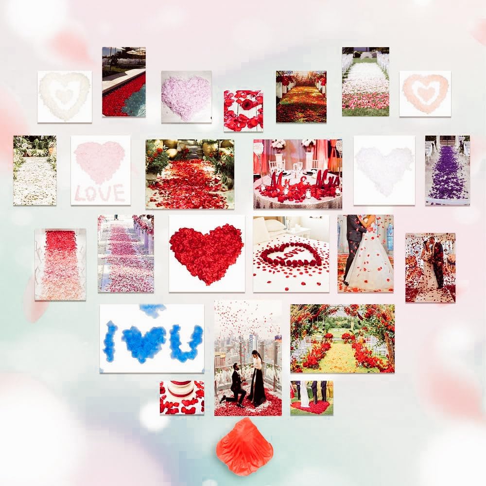 1000 Piece Artificial Rose Petals for Romantic Events