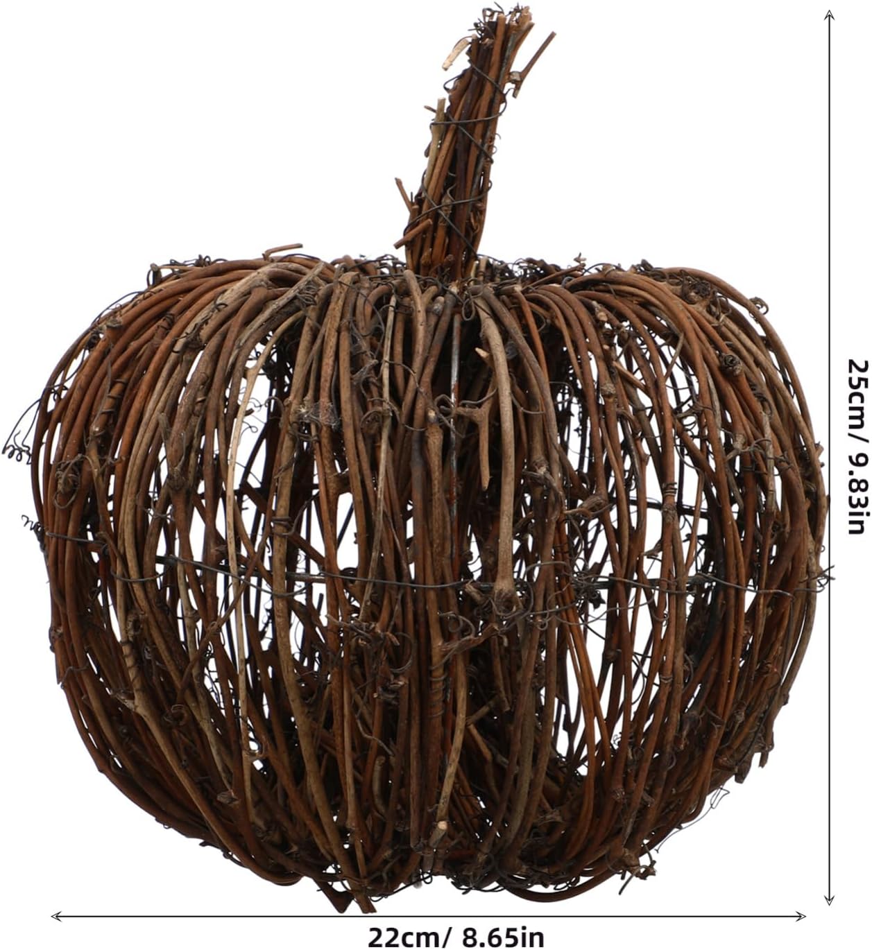 Cabilock Wicker Rattan Pumpkin Halloween Decor