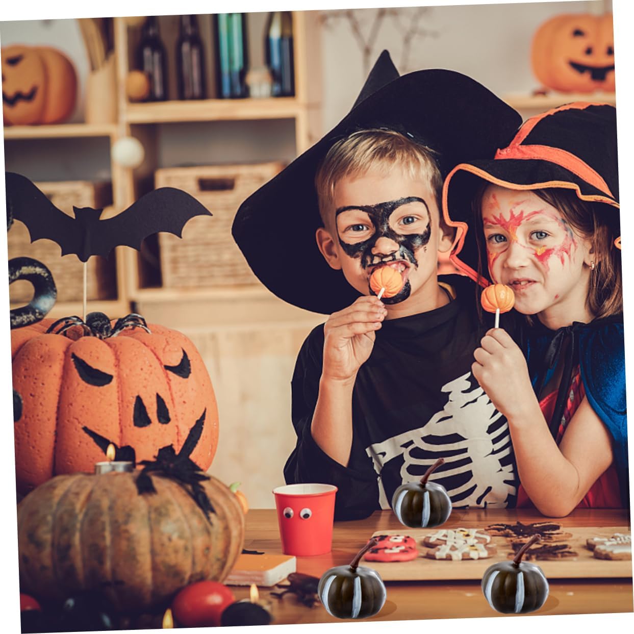 20pcs Artificial Mini Pumpkins Halloween Decoration