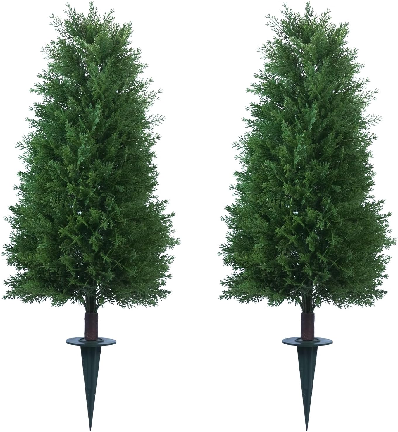 Howngyesimu 3FT Artificial Cedar Topiary Trees 2 Pack