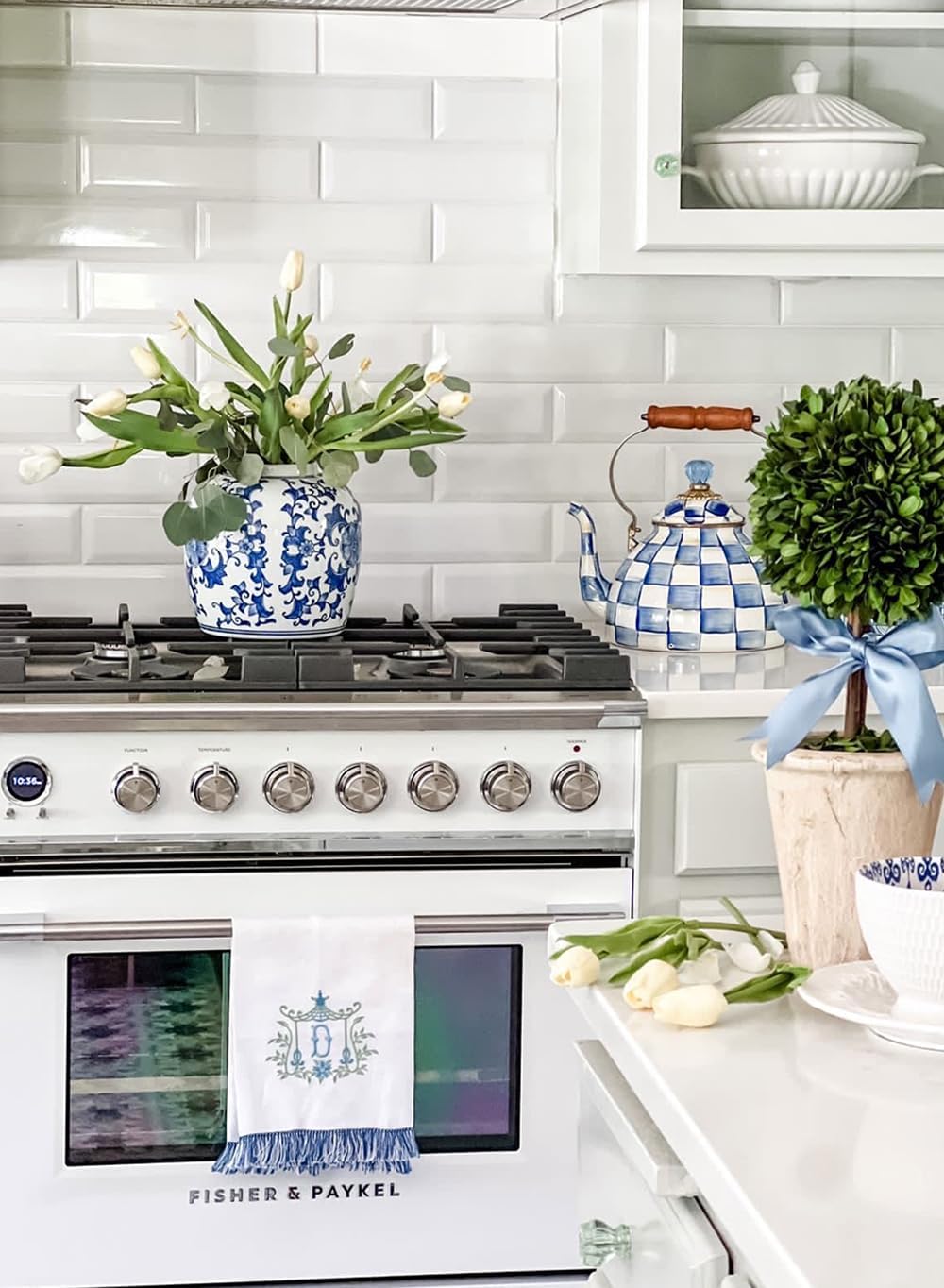 Serene Spaces Living Preserved Boxwood Topiary with Pot