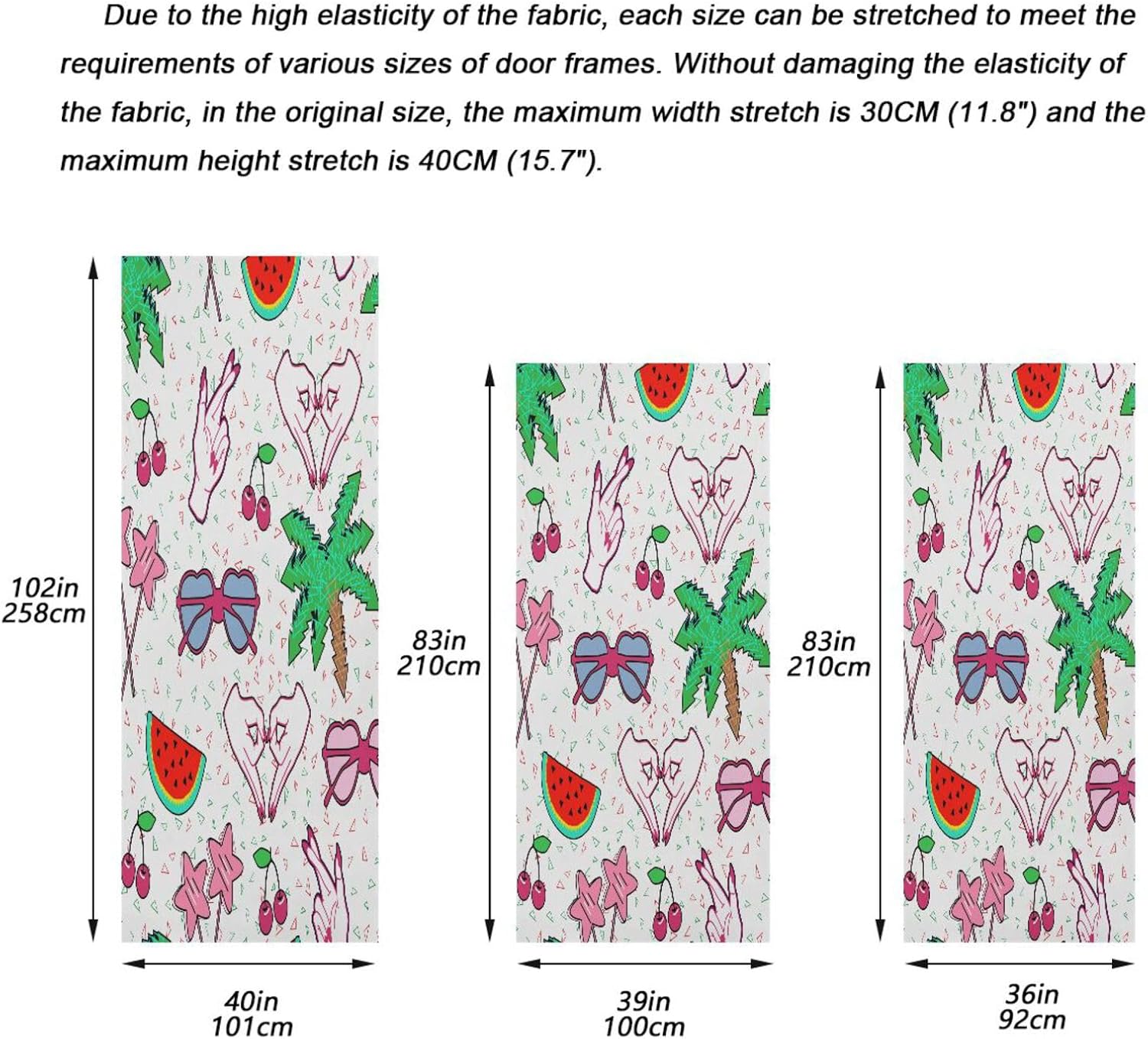 Susiyo Stretchy Door Cover for Festive Home Decor