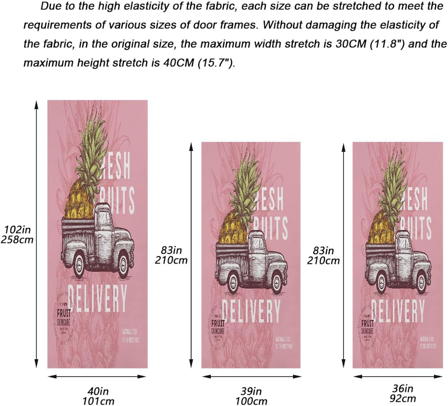 Susiyo Stretch Door Cover for Festive Decor