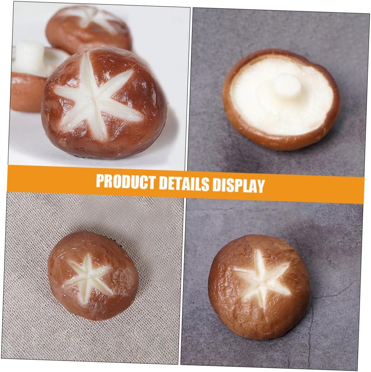 3pcs Mini Mushroom Photo Props Fake Mushroom Decor