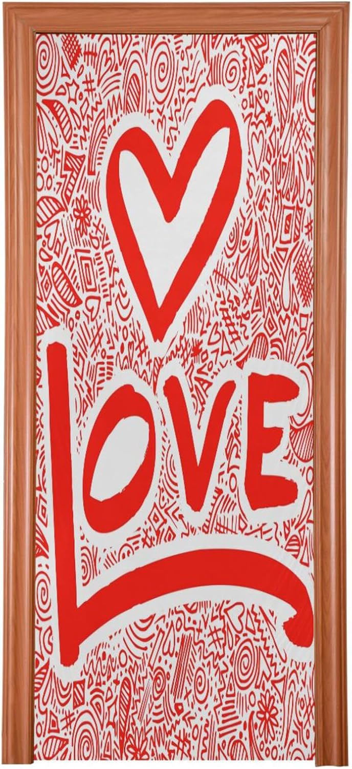 Susiyo Doodle Valentine Halloween Door Cover