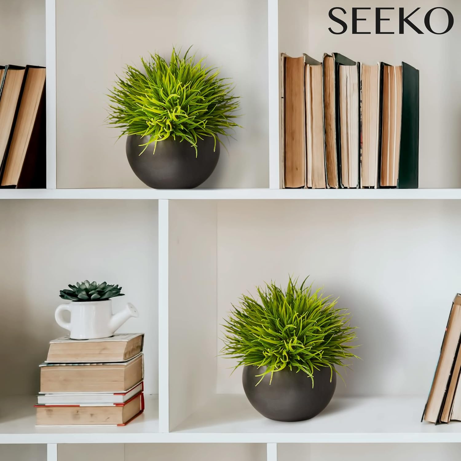 SEEKO Succulents Artificial Plants 2 Pack