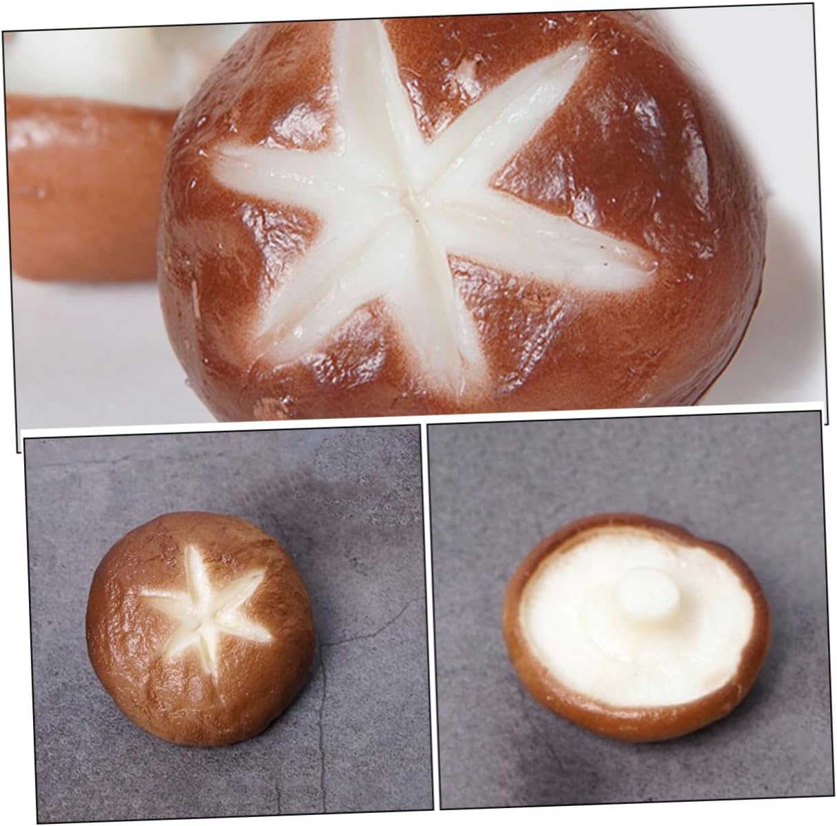 3pcs Mini Mushroom Photo Props Fake Mushroom Decor