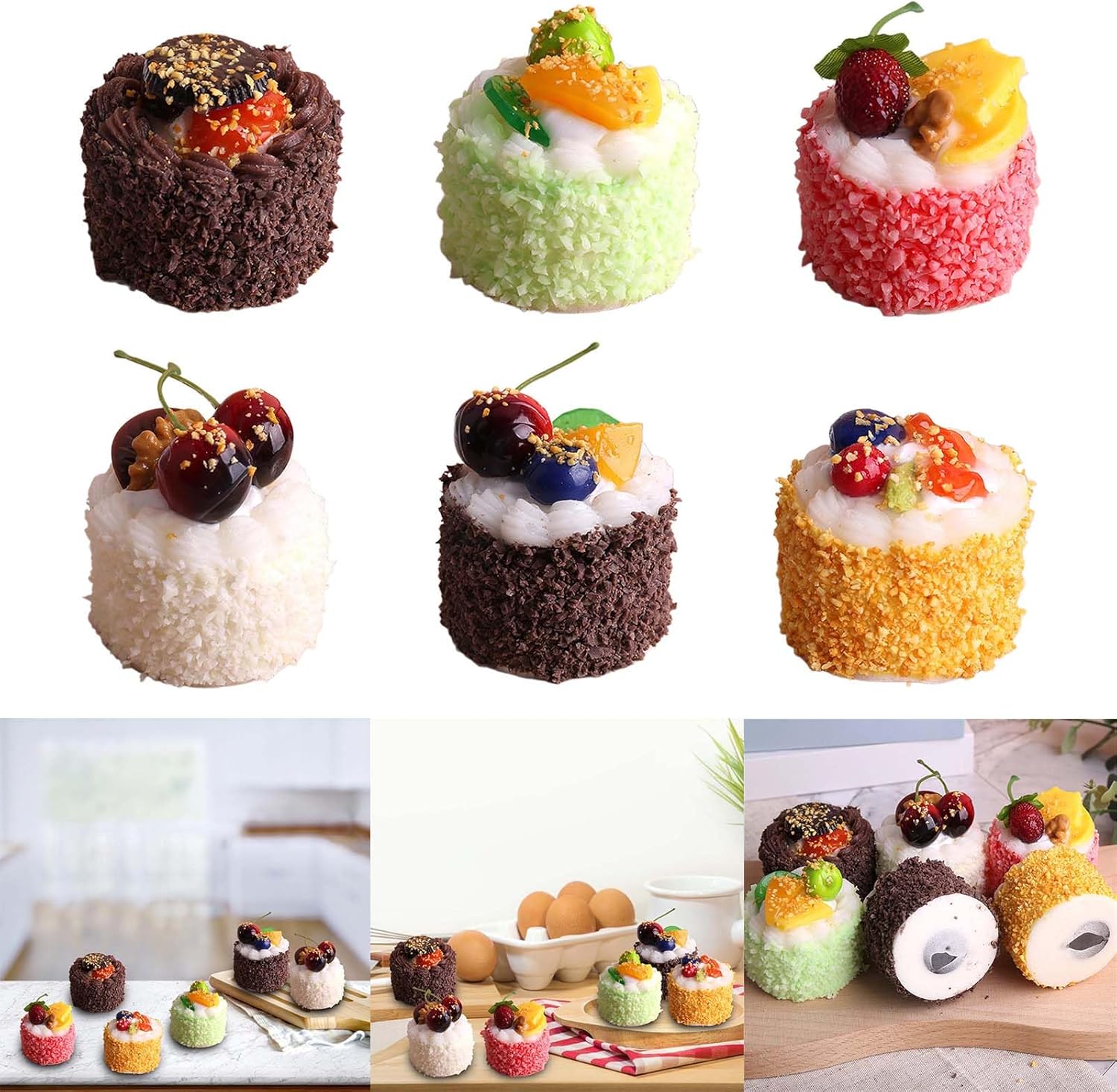 Realistic Artificial Chocolate Cake Model for Display and Photography