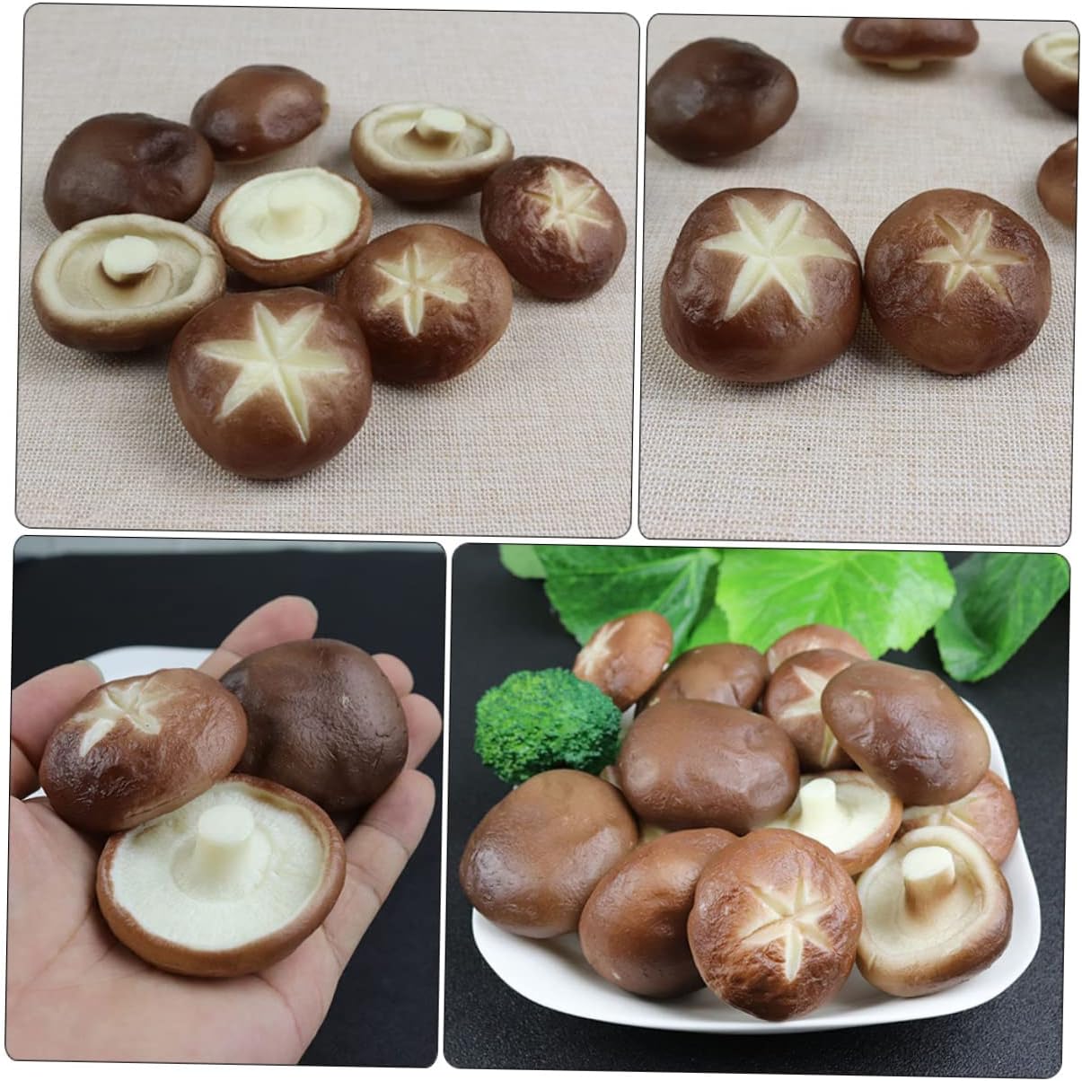 Amosfun 6pcs Decorative Simulated Mushroom Models