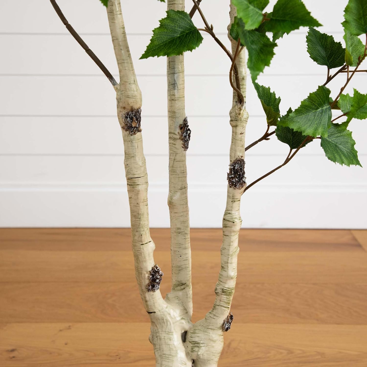 Nearly Natural 6ft Artificial Birch Tree with Real Touch Leaves
