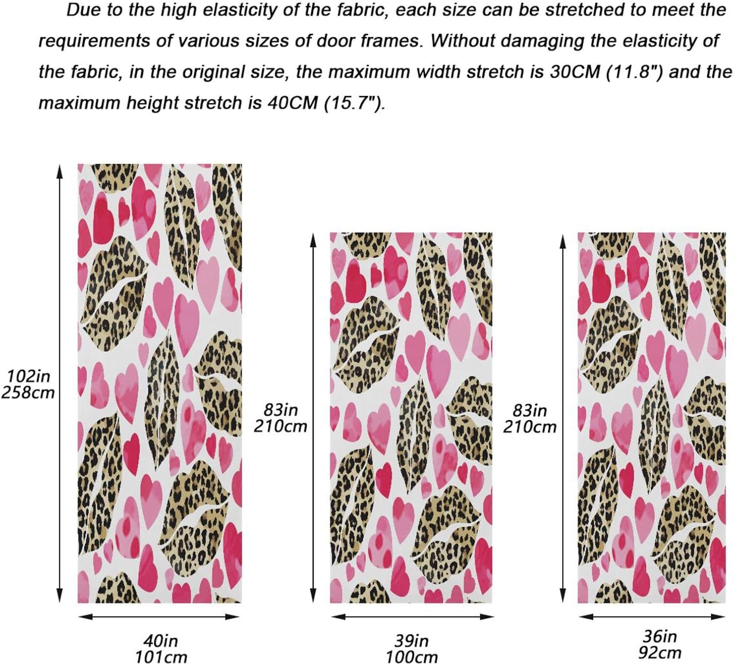 Susiyo Leopard Design Halloween Door Cover 32x79 in