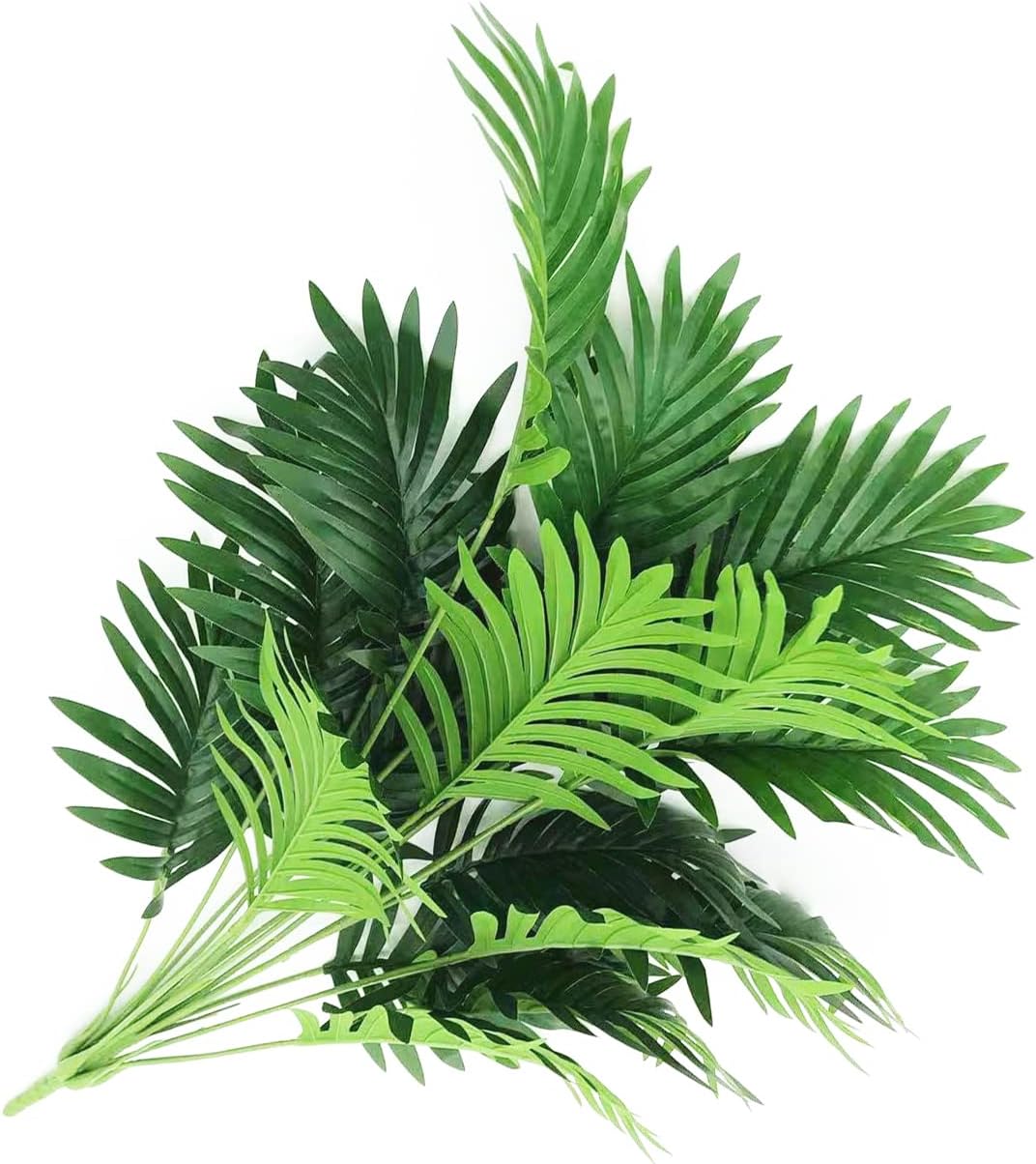 Beebel 30 Artificial Palm Leaves Greenery Bush
