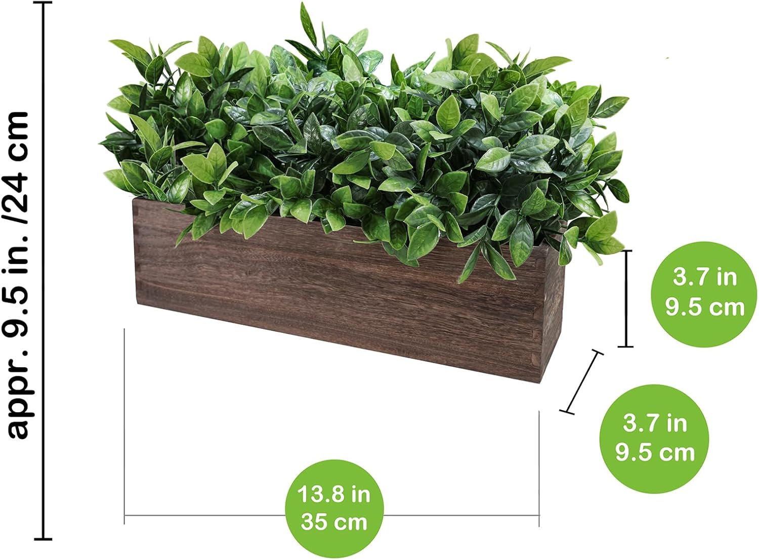 Winlyn 14 Inch Artificial Boxwood Plant Decor