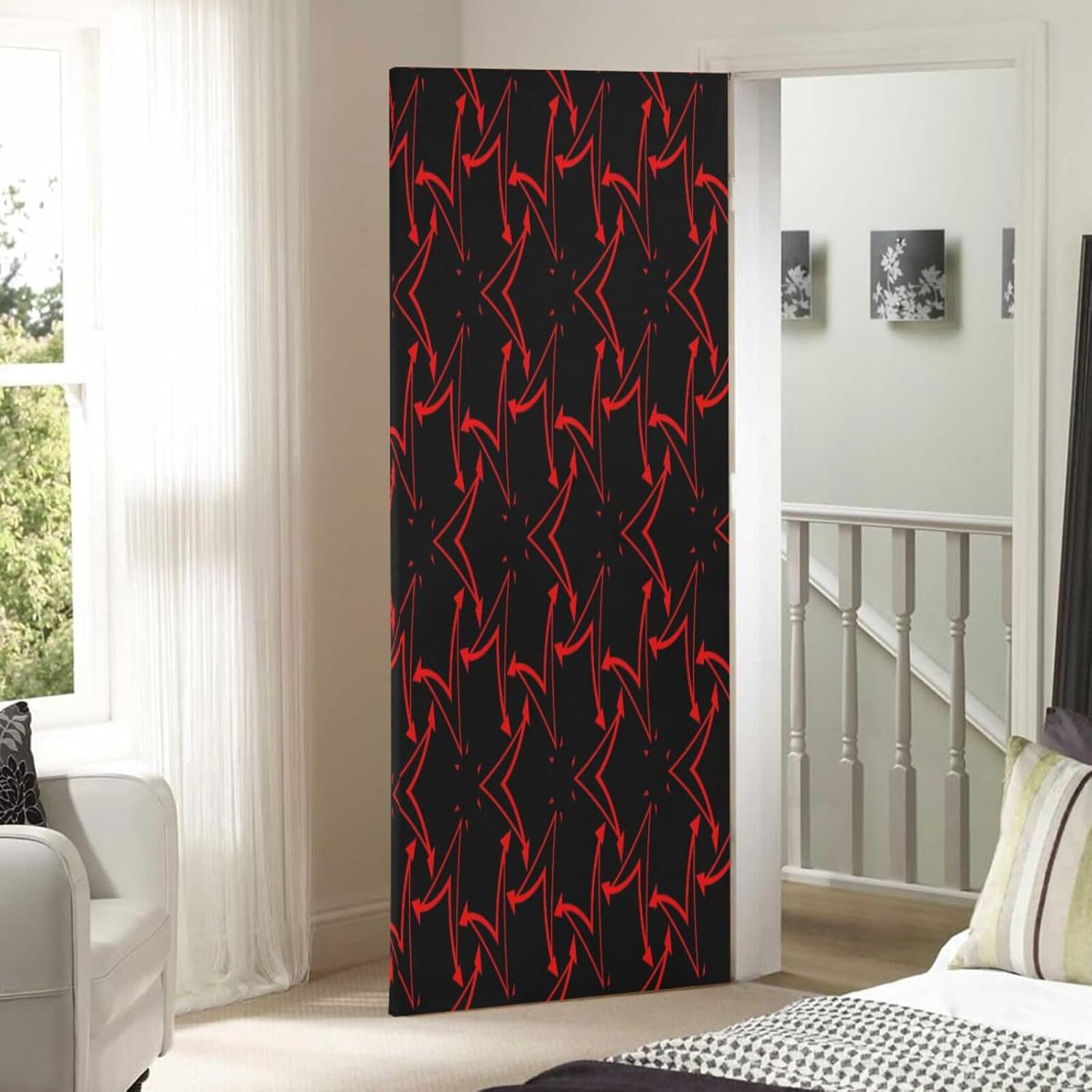 Susiyo Red Line Segment Halloween Door Cover