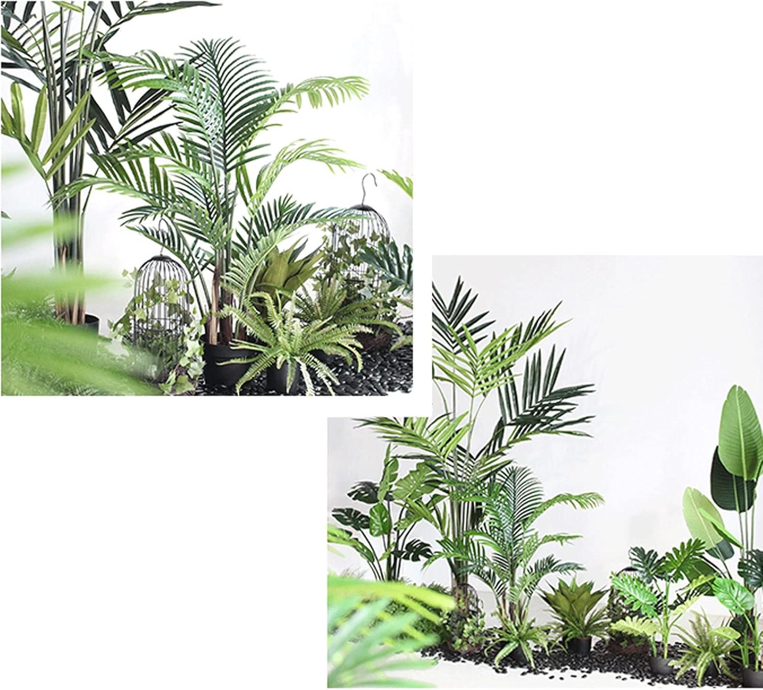 15 Inch Artificial Bonsai Tree Green Agave Faux Plant