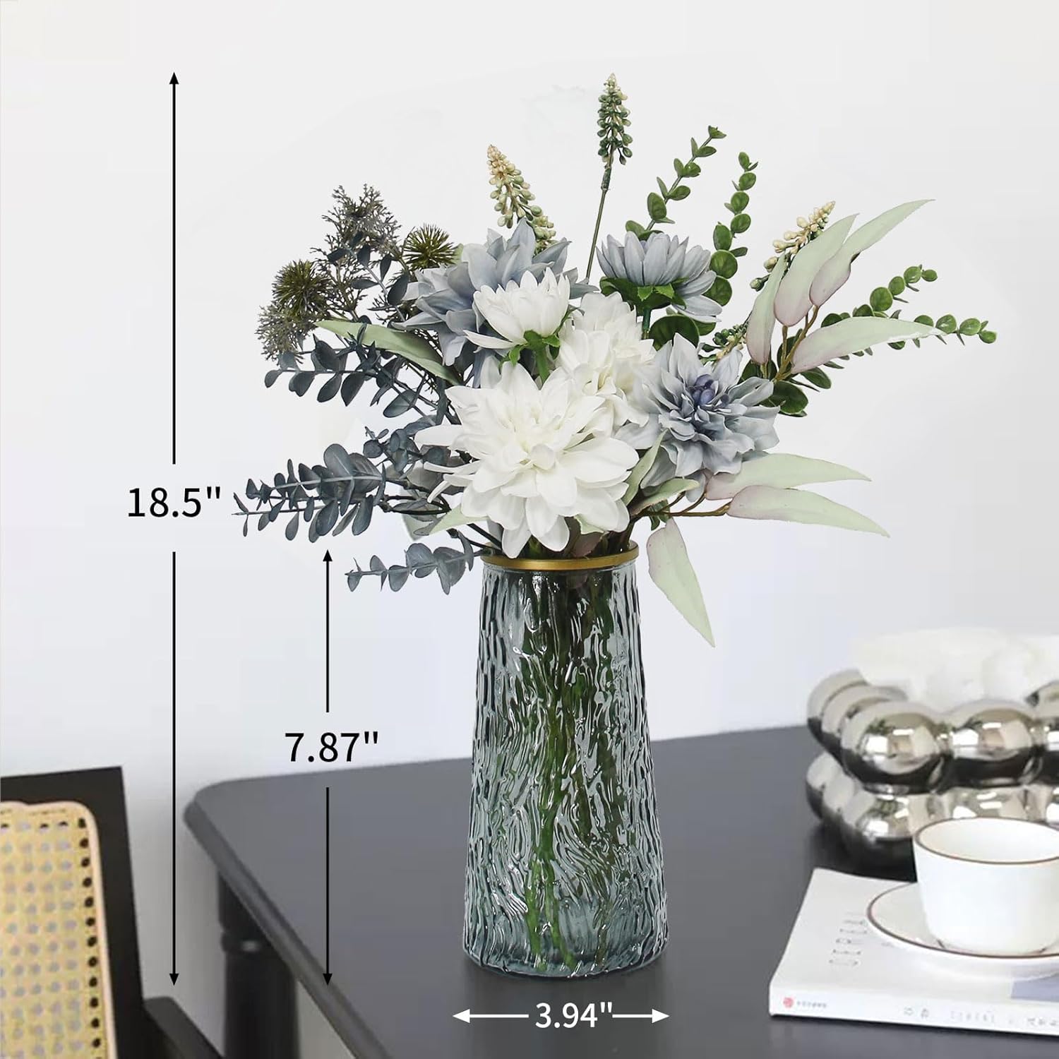 Leftover Fake Flowers in Vase for Home Decor
